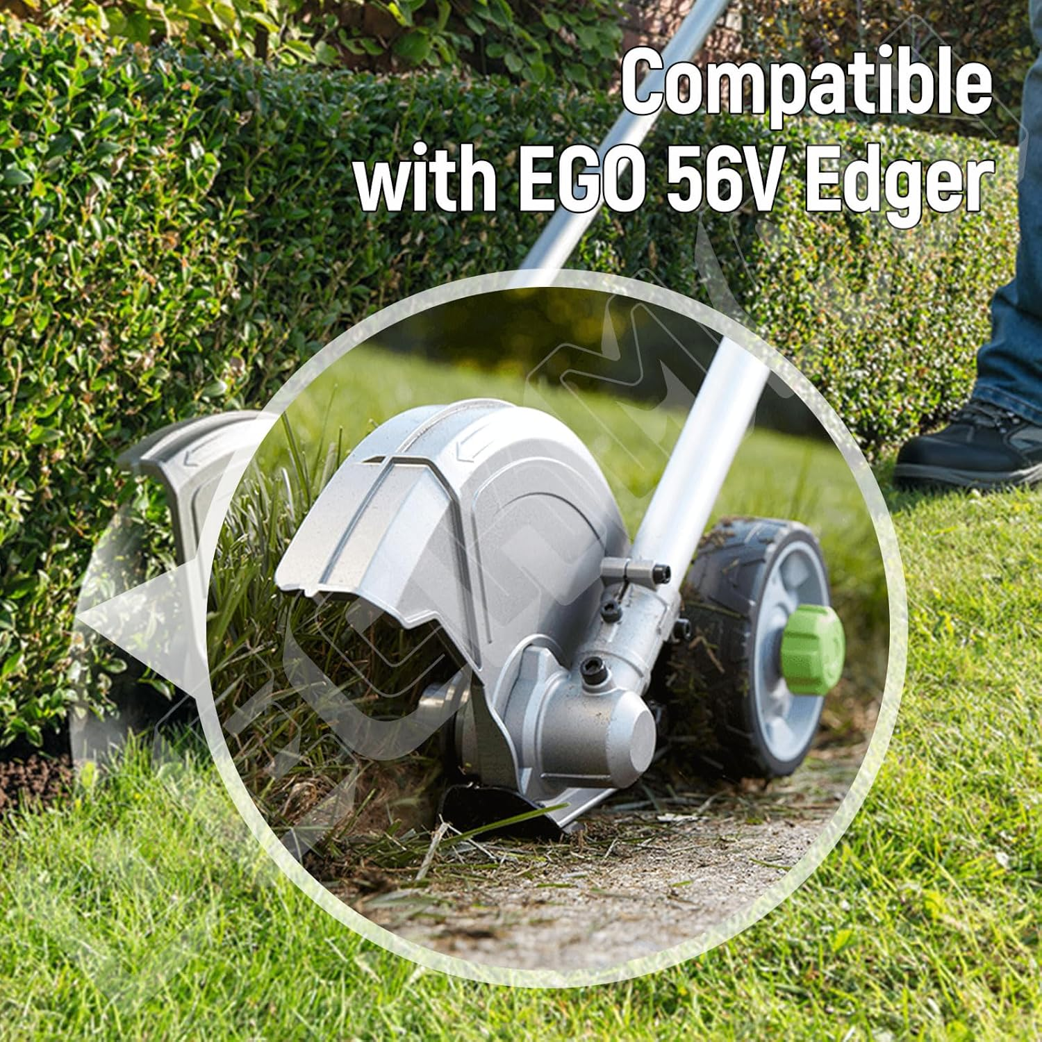 DECKMAN 5 Set 8" X 2" Edger Blade AEB0800 Compatible with EGO 56V Edger for ME0801, ME0800, EA0800, AEB0800 Multi-Head System Replacement Edger Blade - with Cotter Pins image number 4