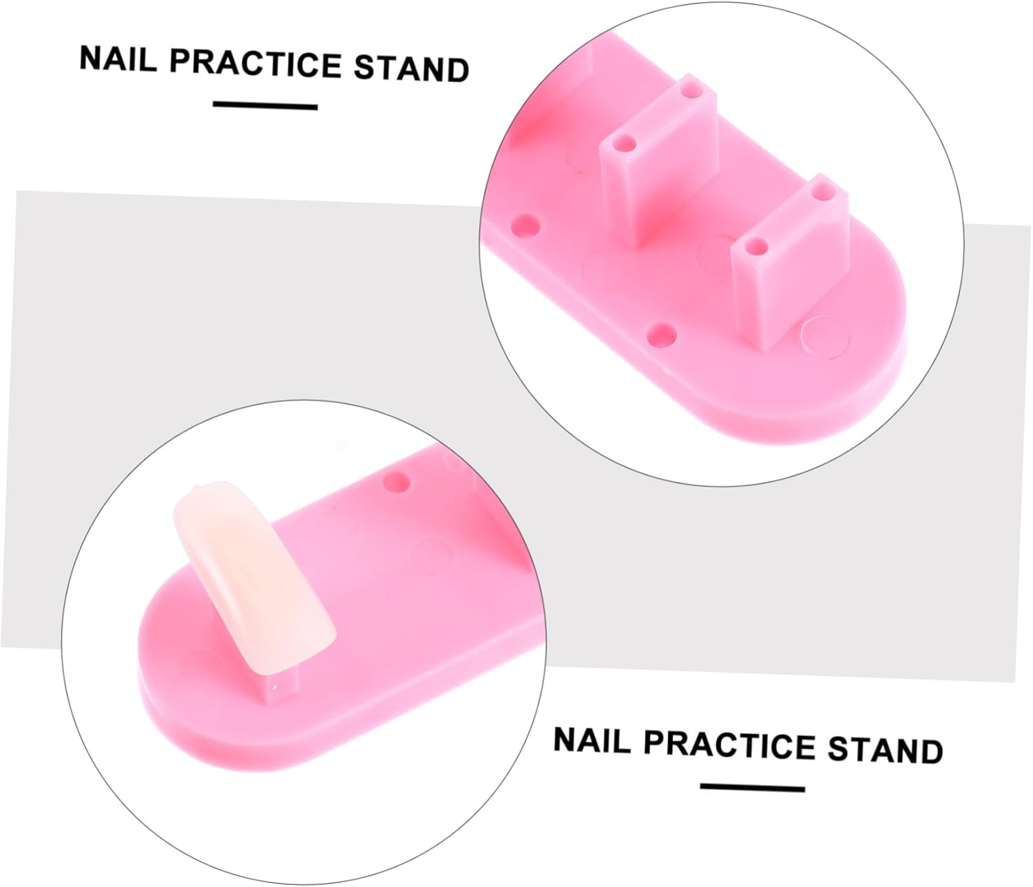 WOONEKY 9Pcs Nail Art Practice Holder Nail Tip Holder Display Rack Manicure Stand image number 5