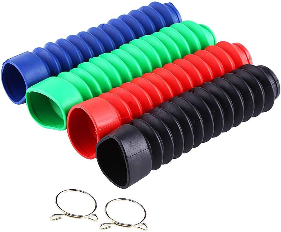 Motorcycle Front Fork Cover, 205X42Mm Plastic Universal Dust Cover Gaiters Shock Boots Front Fork Guards Motorcycle Accessory for Dirt Bike Motorbike(Blue) image number 1