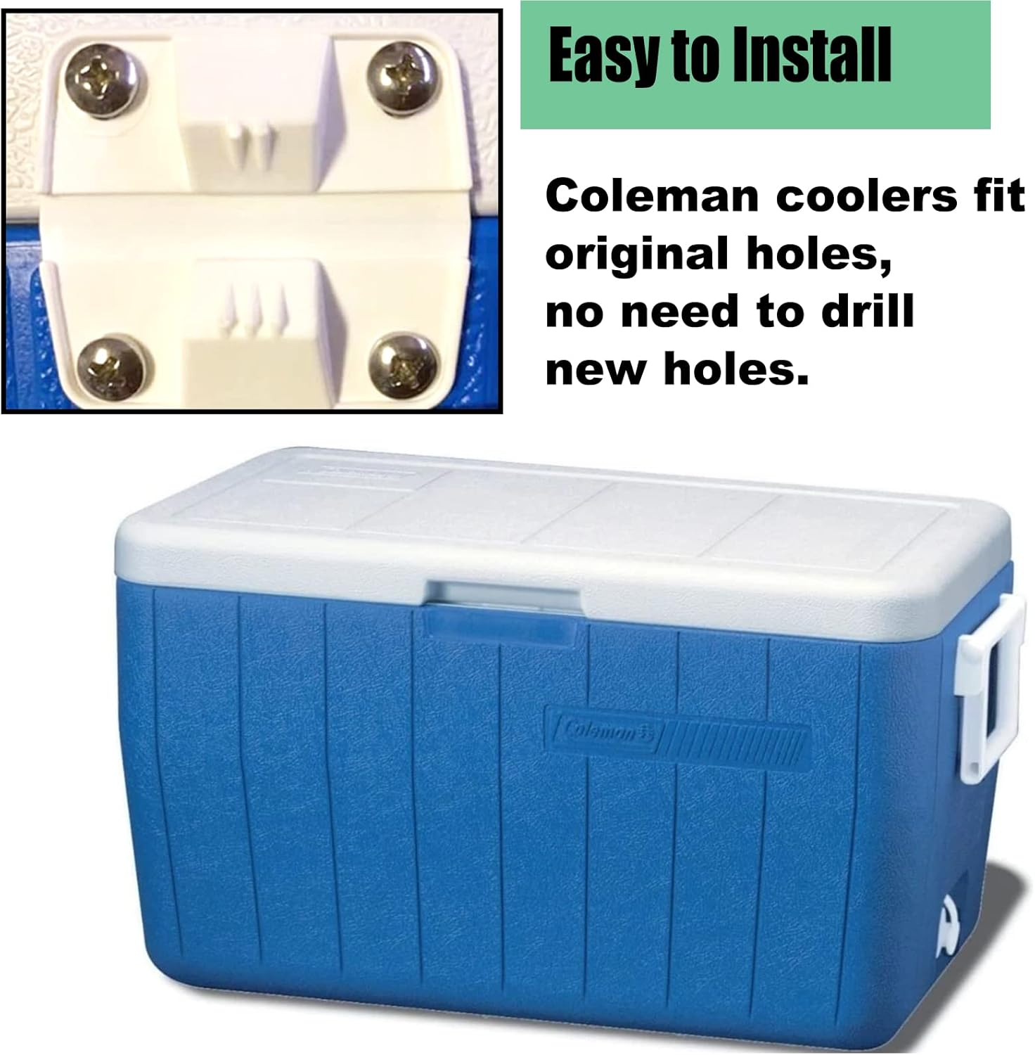 Coolers Hinges,Coleman Cooler Hinges Replacement Coleman Coolers 5253 6262 6270-2 Pack image number 5