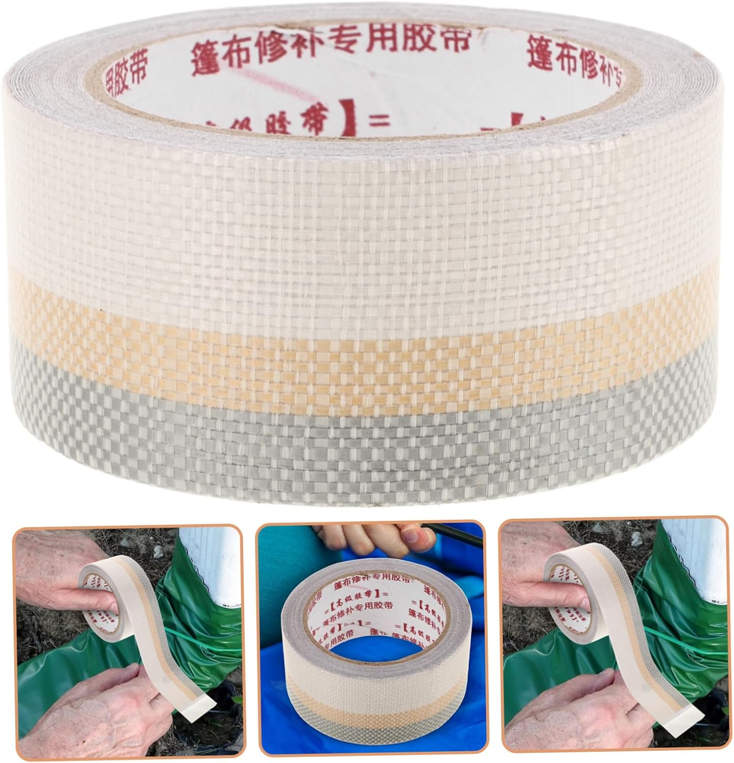 KICHOUSE Self-Adhesive Tape for Canvas Repair Seaming Tape Maintenance for Outdoor Use