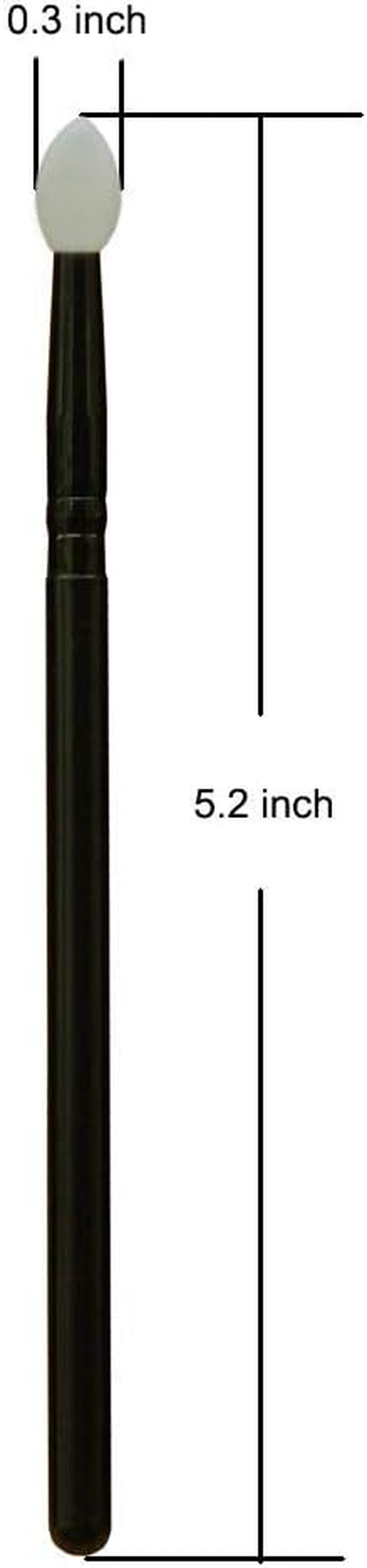 LORMAY 5 Pcs Silicone Eyeshadow Brushes. Professional Applicators for Metallic Glitter Shimmer Eyeshadow (White) image number 1