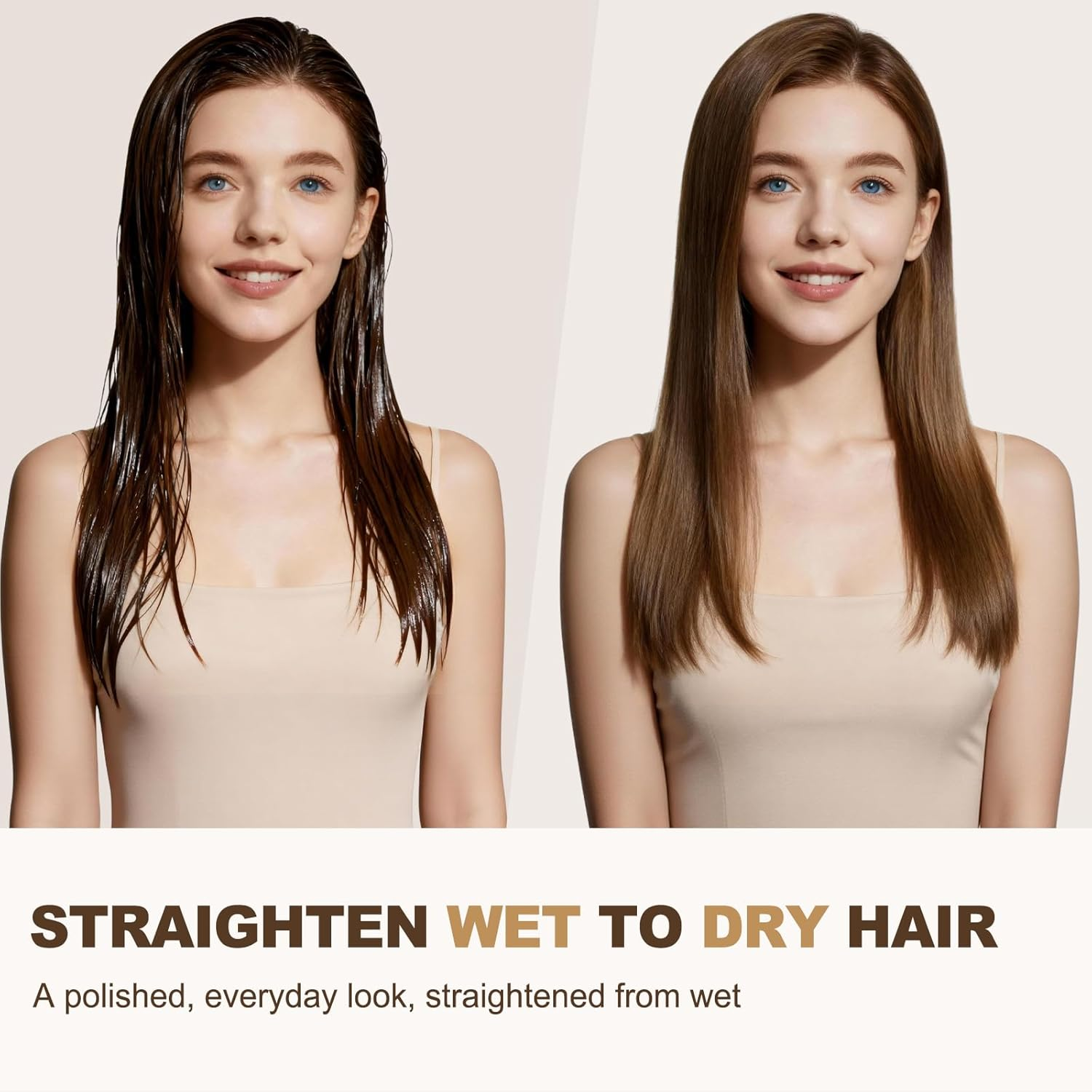 Hair Smooth Attachment for Shark Flexstyle, Gentle Airflow Smooth Nozzle for Shark Flex Style HD400 Series, Hair Straightener Styling from Curly Coily Wet to Straight Smooth Sleek Shiny Hair image number 3