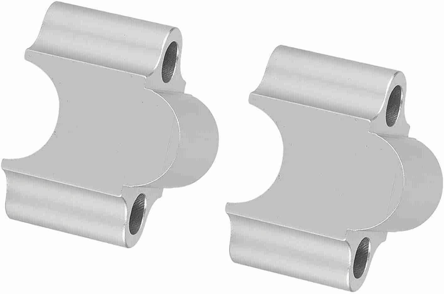 Universal Fit Motorcycle Handlebar Riser, 30Mm Aluminum Alloy Handlebar Riser Clamp for 7/8 Inch Handlebars, Durable Electroplated Finish