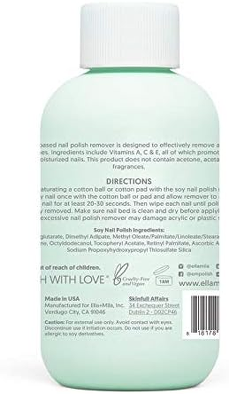 "Soy Nail Polish Remover" Non Acetone & Alcohol Free Unscented & Odour Free Best for Natural Fingernail Contains Vitamins A, C , E image number 4