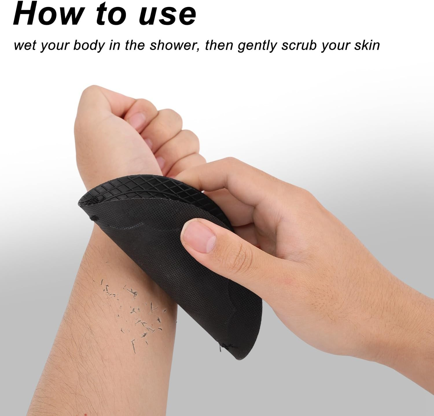 4Pcs Shower and Bath Tool Set, Deep Exfoliating Body Scrubber Gentle Dead Skin Removal for Men & Women Suitable on All Skin Types image number 1