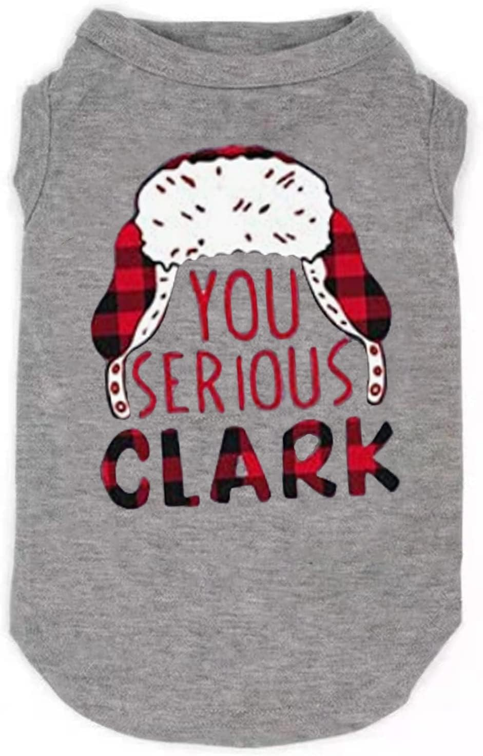 Christmas Dog Shirts for Pet Clothes Soft Breathable Puppy Shirts Printed Pet T-Shirt Puppy Dog Christmas Cosplay Xmas Pet Apparel for Small Medium Large Dogs and Cats (Large, RED)