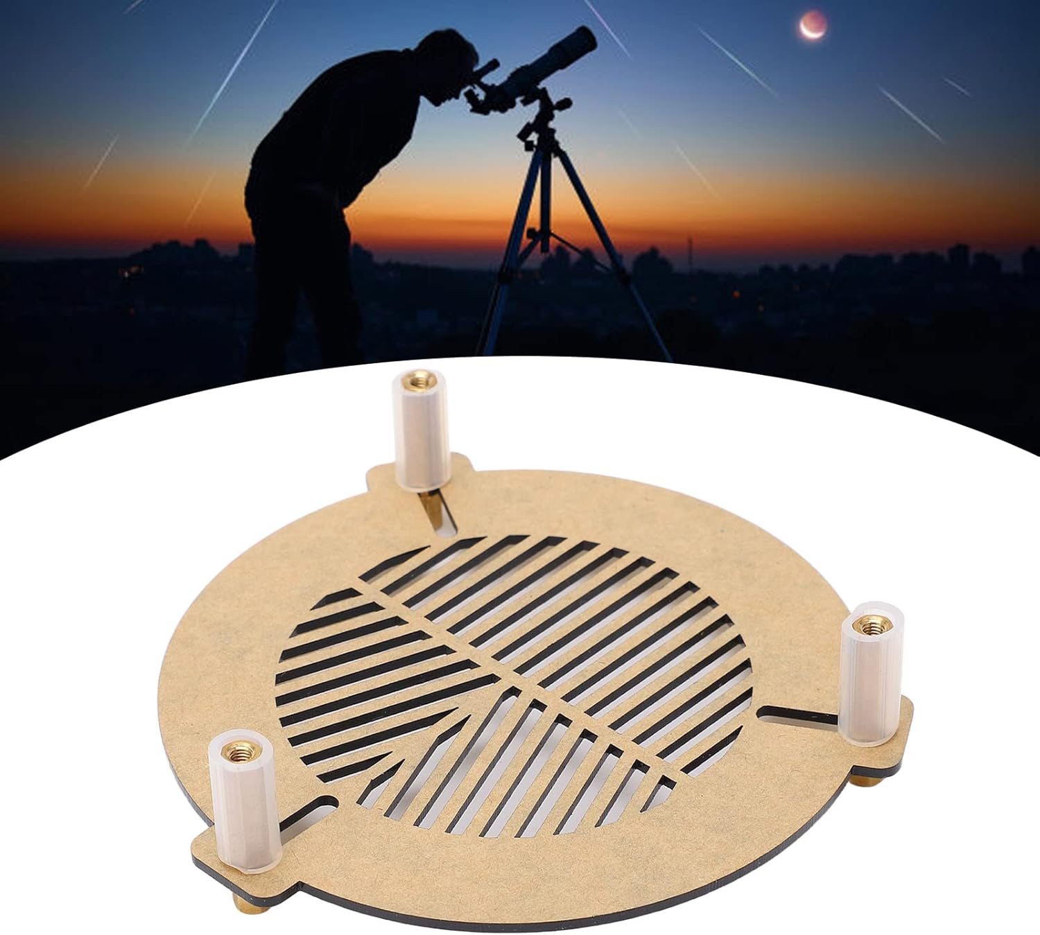 Bahtinov Mask Focusing Mask for Telescopes 60-90Mm, Bahtinov Focus Mask for Mak Cas SCT Dobsonians Refractors Mirrors image number 2