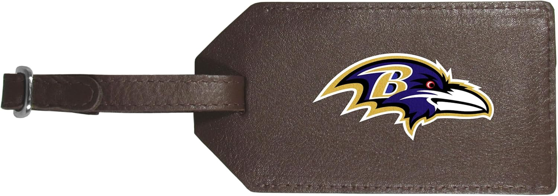 Siskiyou Baltimore Ravens Leather Luggage Strap, One Size, Team Colors image number 2