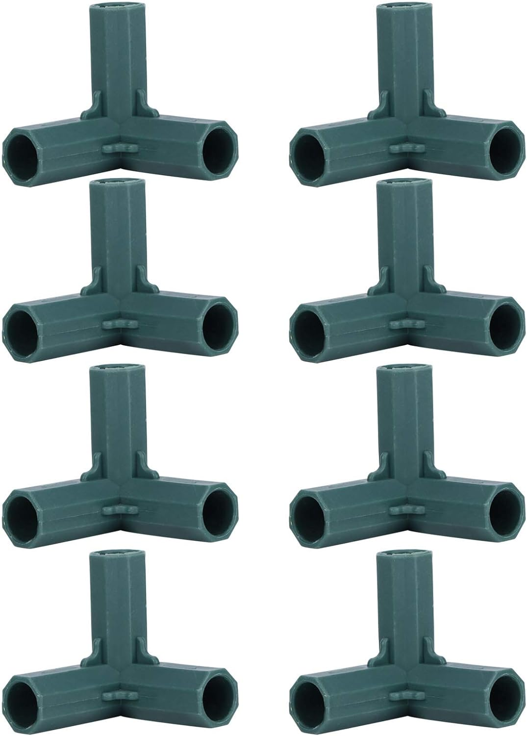 Canes Connector, 3-Way Plastic Garden Support Stakes Plant Support Pole Gardening Post Accessories Tool for Agriculture Lawn Greenhouse Vegetable image number 1