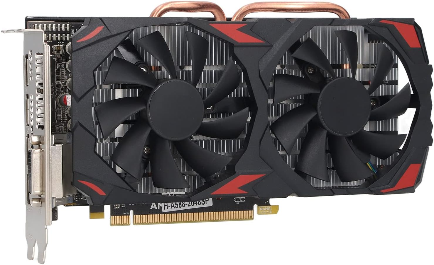 RX580 8GB DDR5 256BIT Graphics Card, PCIE 3.0 Gaming Graphics Card with Cooling Dual Fans, HDMI, DVI, 3Xdp (580 8G D5) image number 5