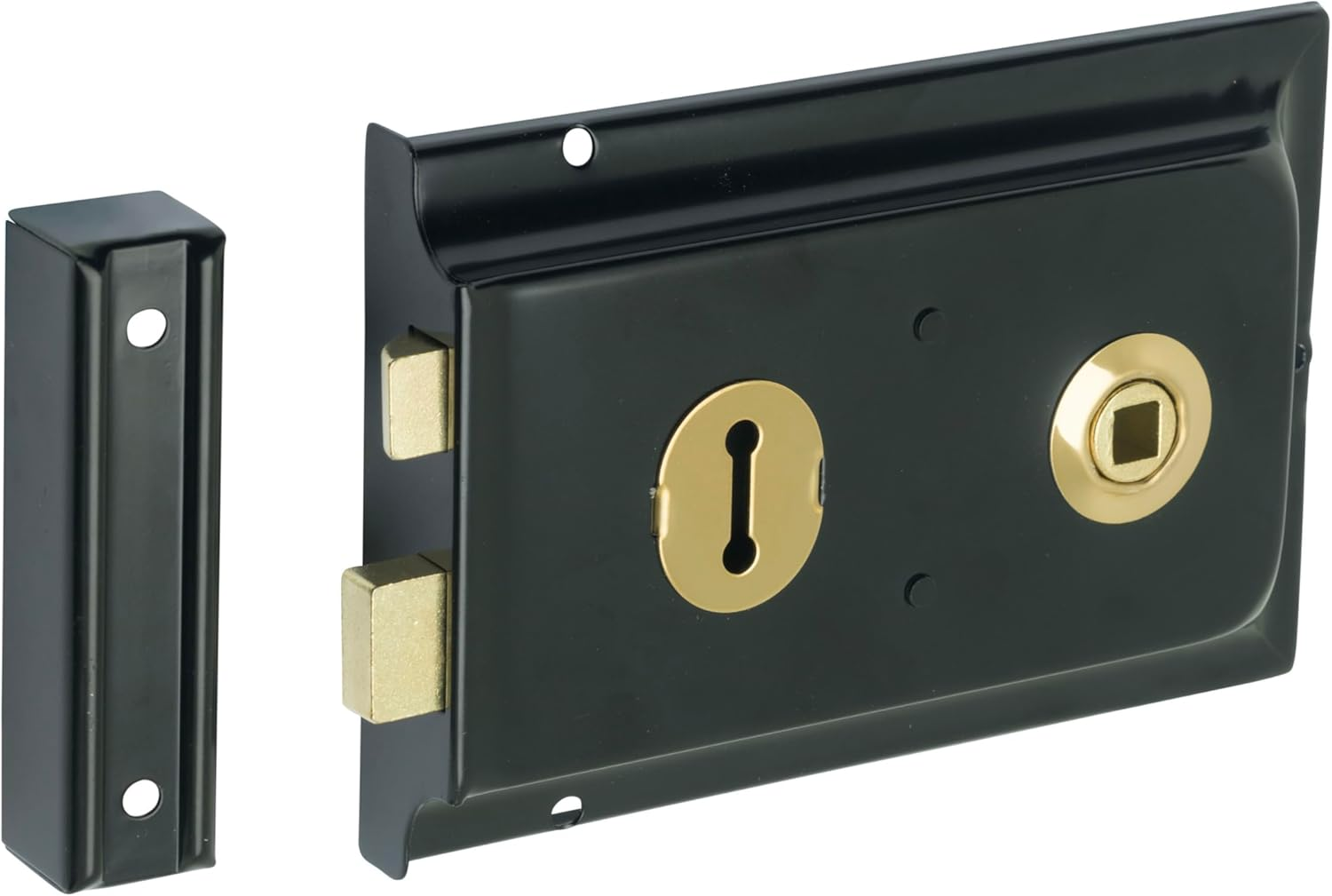 Sterling SRL004KN 152 X 101 Mm Rim Sashlock and Knob Set - Black