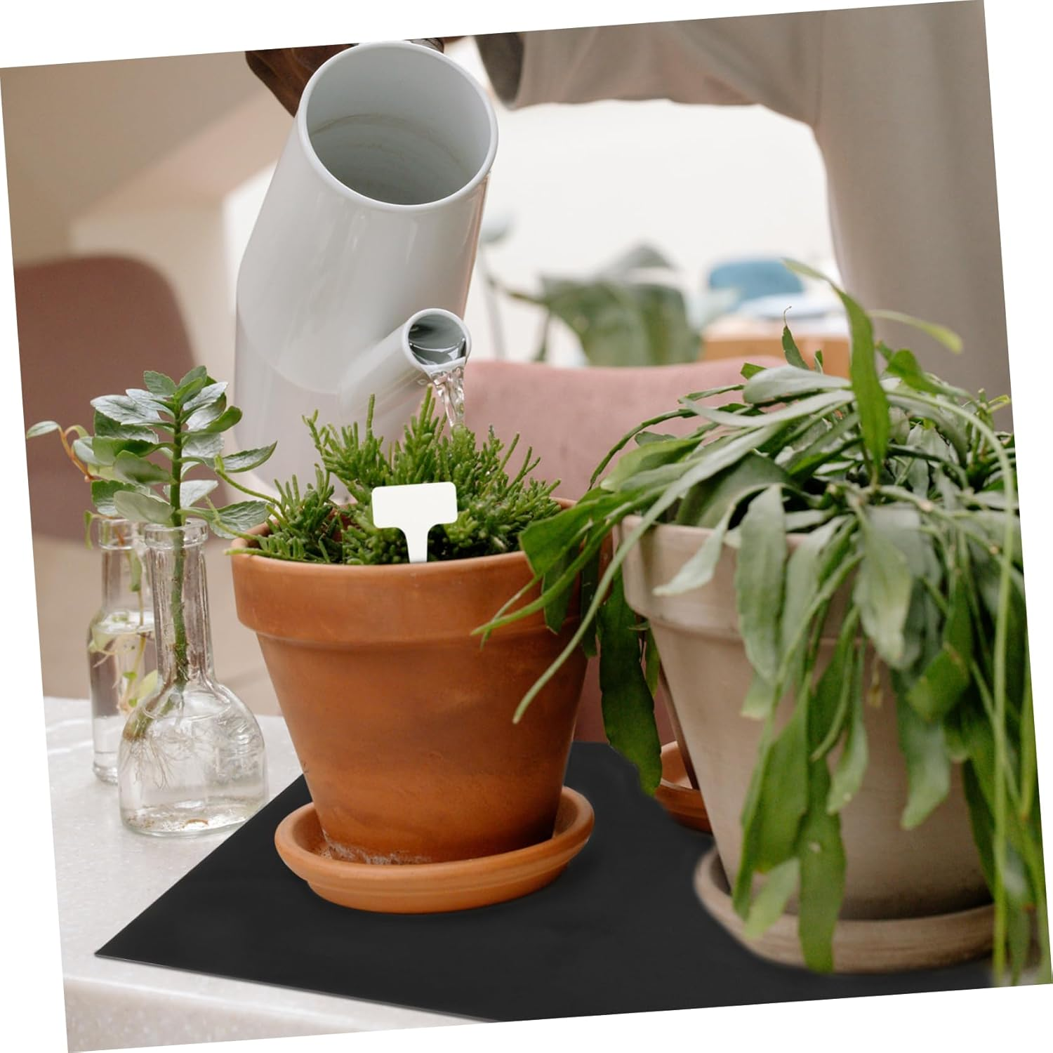 Abaodam Plant Mat Automatic Irrigation System Black Capillary Mat Cushion for Indoor Potting Hydroponics Supplies image number 2