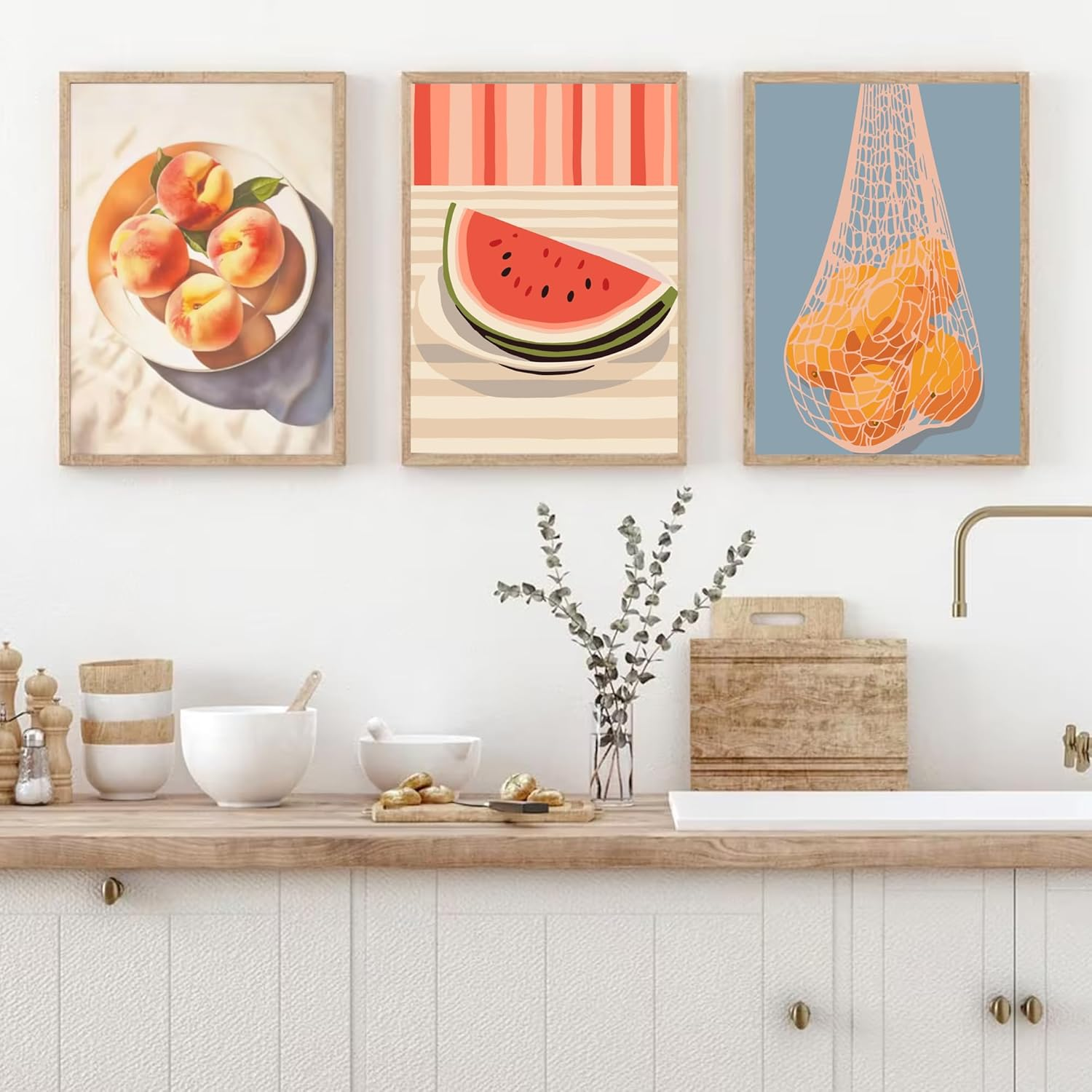 6 Packs Paint by Numbers Kit for Adults, DIY Acrylic Painting on Canvas, Fruit Oil Painting Kits for Home Wall Decor, 7.8X11.8 Inches - Fruit image number 5