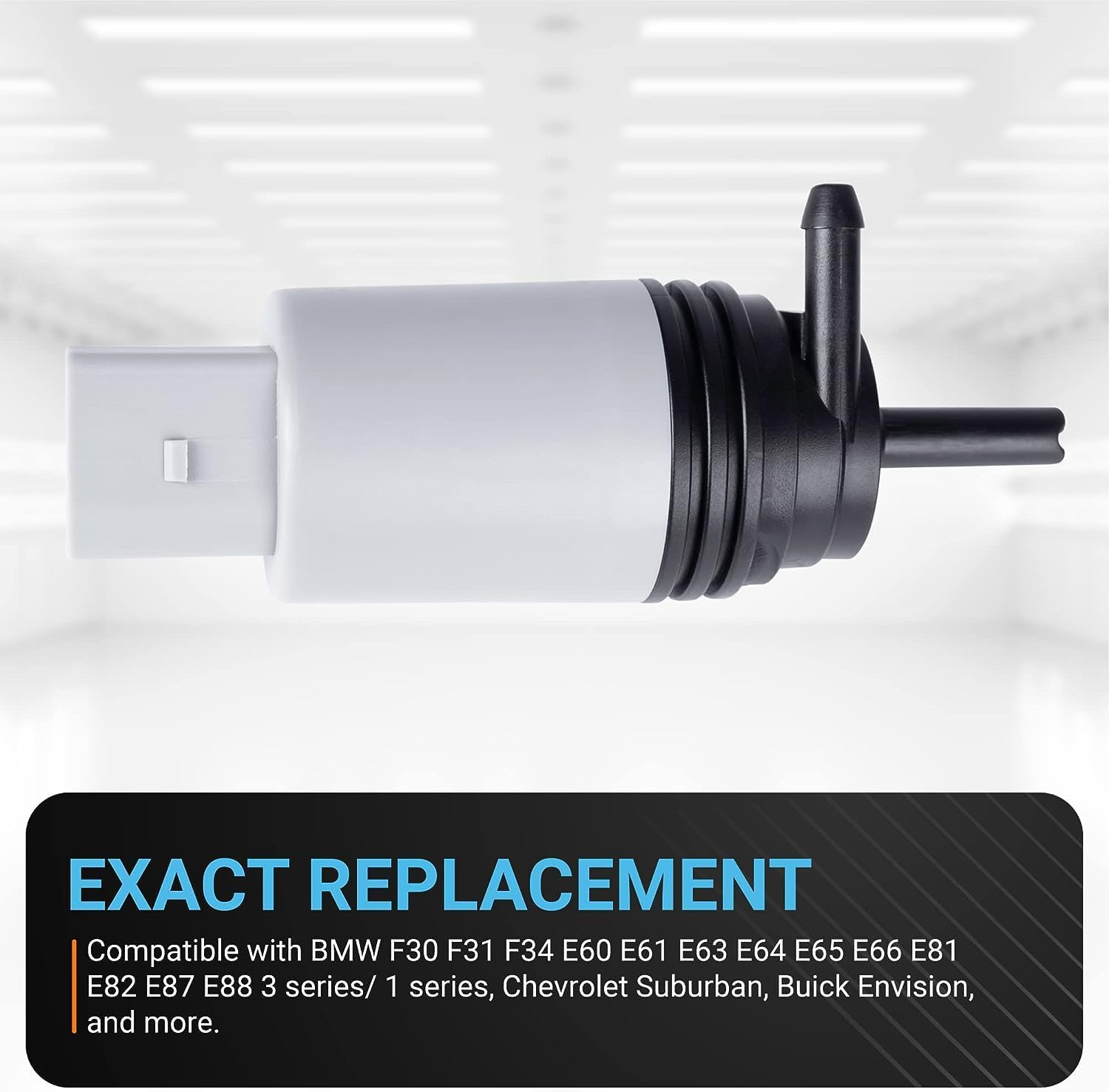 Windshield Washer Pump Replacement 67126934159 67127302589 Compatible with BMW E92 E91 E90 E88 E87 E82 Car Windscreen Washer Pumps image number 5