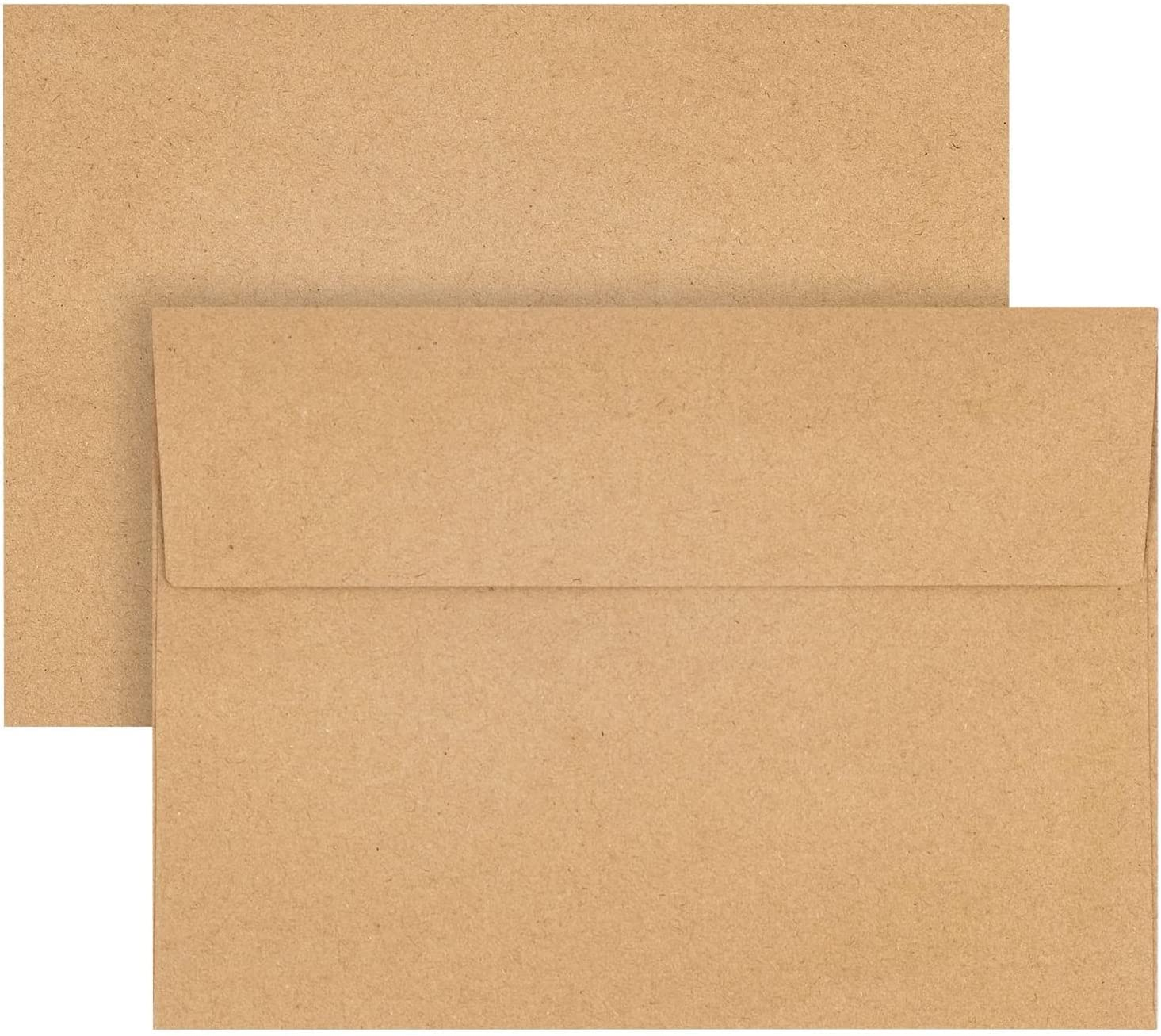 50 Pack Kraft Envelopes 4 X 6 Inch Brown Envelopes,A4 Envelopes, Card Envelopes, Kraft Paper Envelopes, Invitation Envelopes, Postcard Envelopes (Brown) image number 4