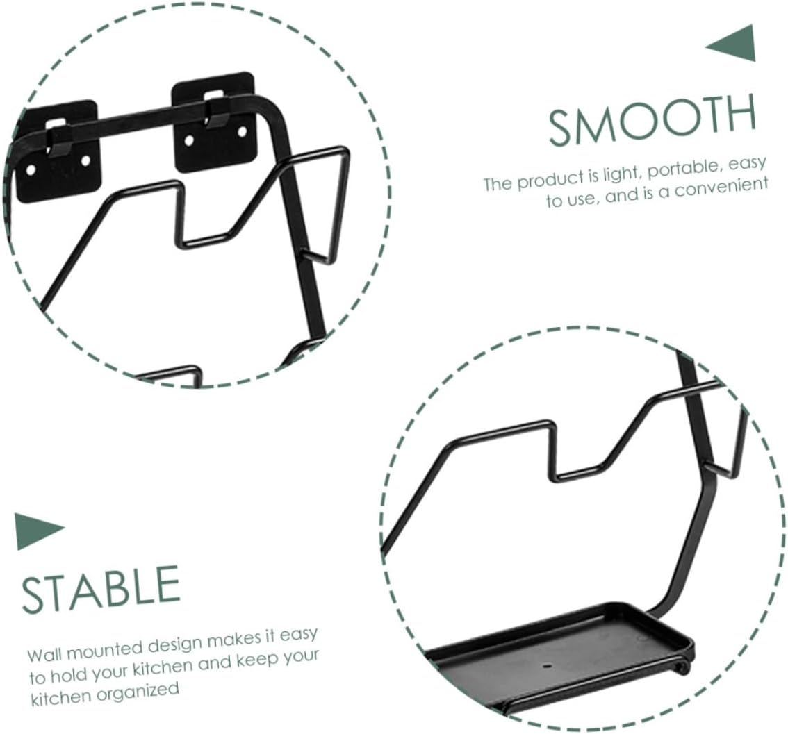 OKUMEYR Home Wall Mounted Kitchen Storage Rack for Pot Covers and Cutting Boards Punch Organizer for Efficient Space Saving and Easy Installation image number 2