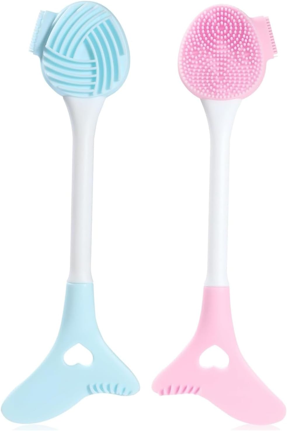 2 Packs Silicone Face Scrubber Exfoliator, Face Mask Brush Applicator, Facial Cleansing Brush, Pore Cleaning Brush, Pore Scrubber for Face image number 2