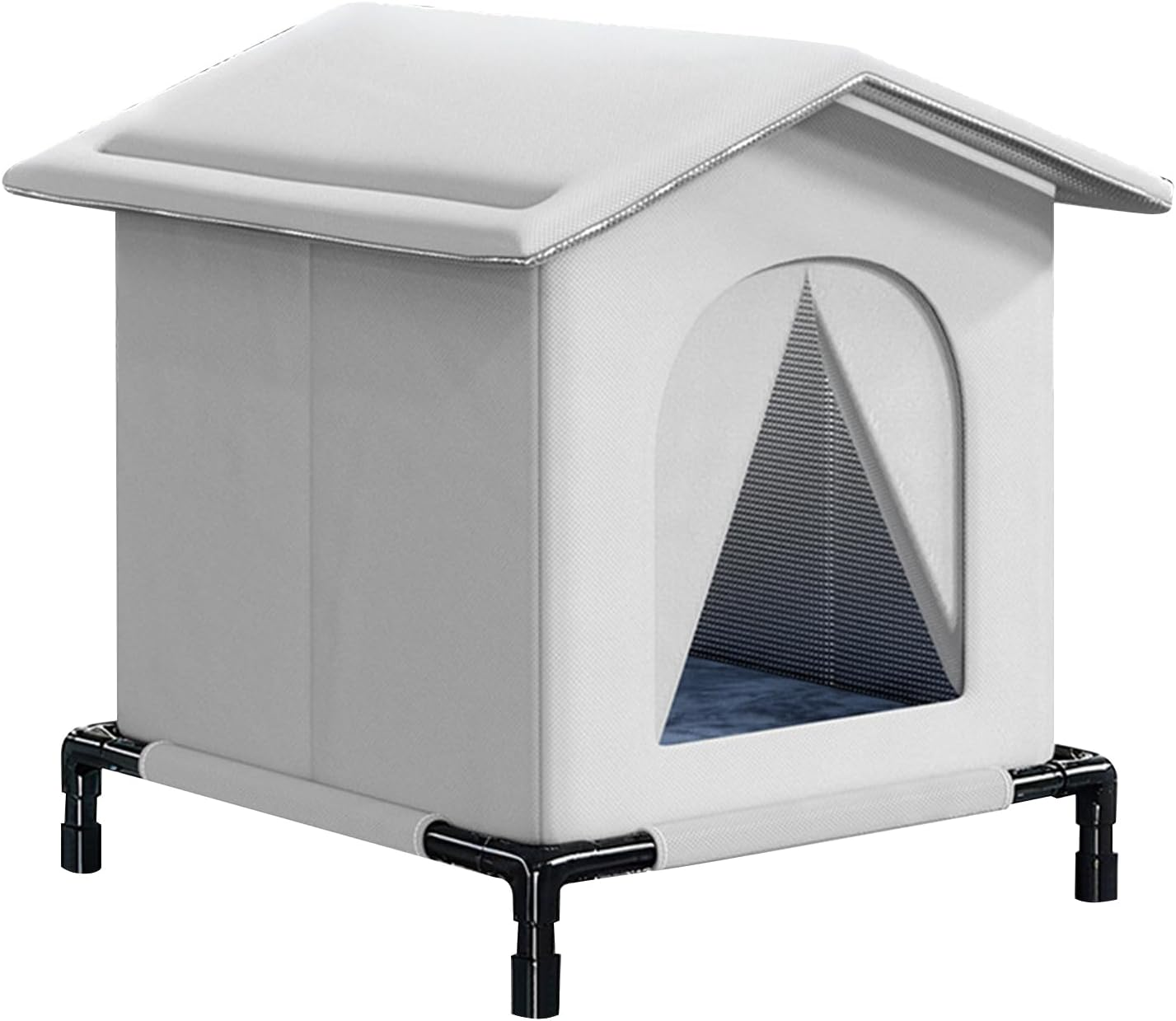 Cat Shelter | Foldable Windproof Lightweight Bed,Compact Stray Cat House - for Outdoor Winter Patio Balcony Play Sleeping Refuge Animals image number 3