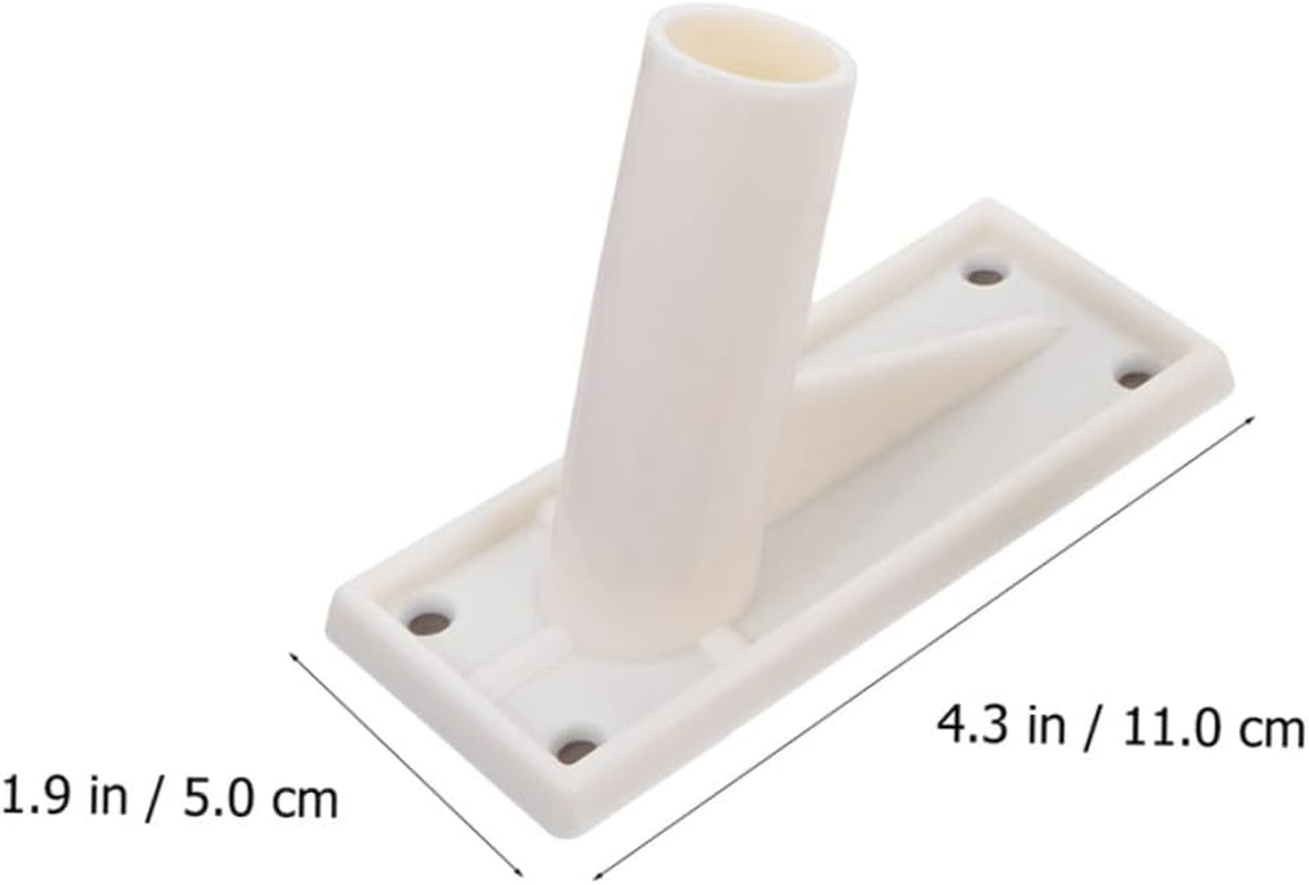 Flagpole Bracket Wall Mount Outdoor Sturdy Metal Flag Pole Stand Base Holder for Garden Lawn Display Stable Support Bracket image number 3