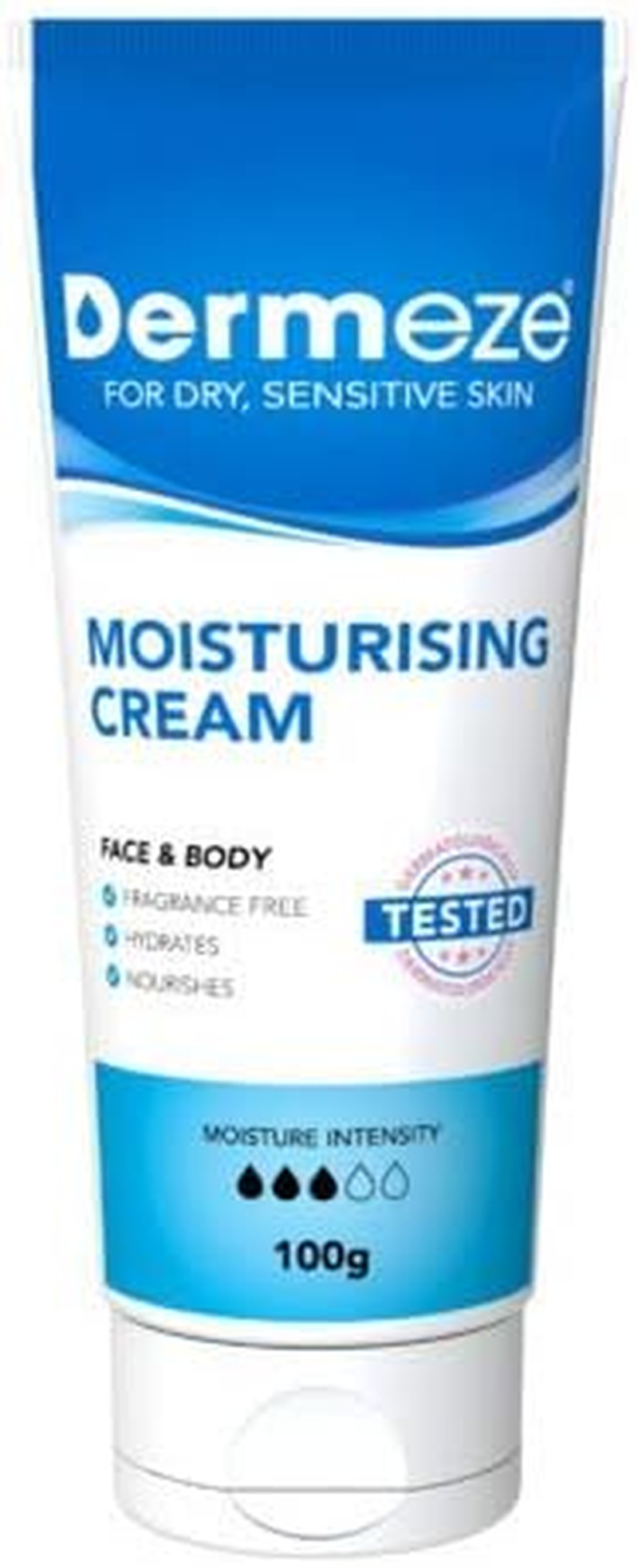 3 PACK of Dermeze Moisturising Cream 100G