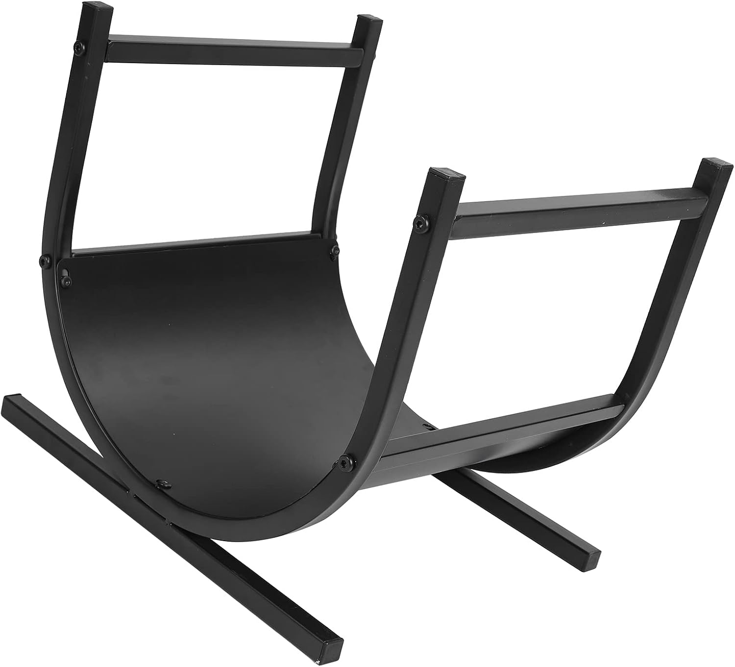 Sturdy Firewood Log Rack, Heavy Duty Iron Wood Rack, Fireplace Log Holder, Holds up to 150 Lbs, Ideal for Indoor & Outdoor Use, Minimal Assembly Required image number 1