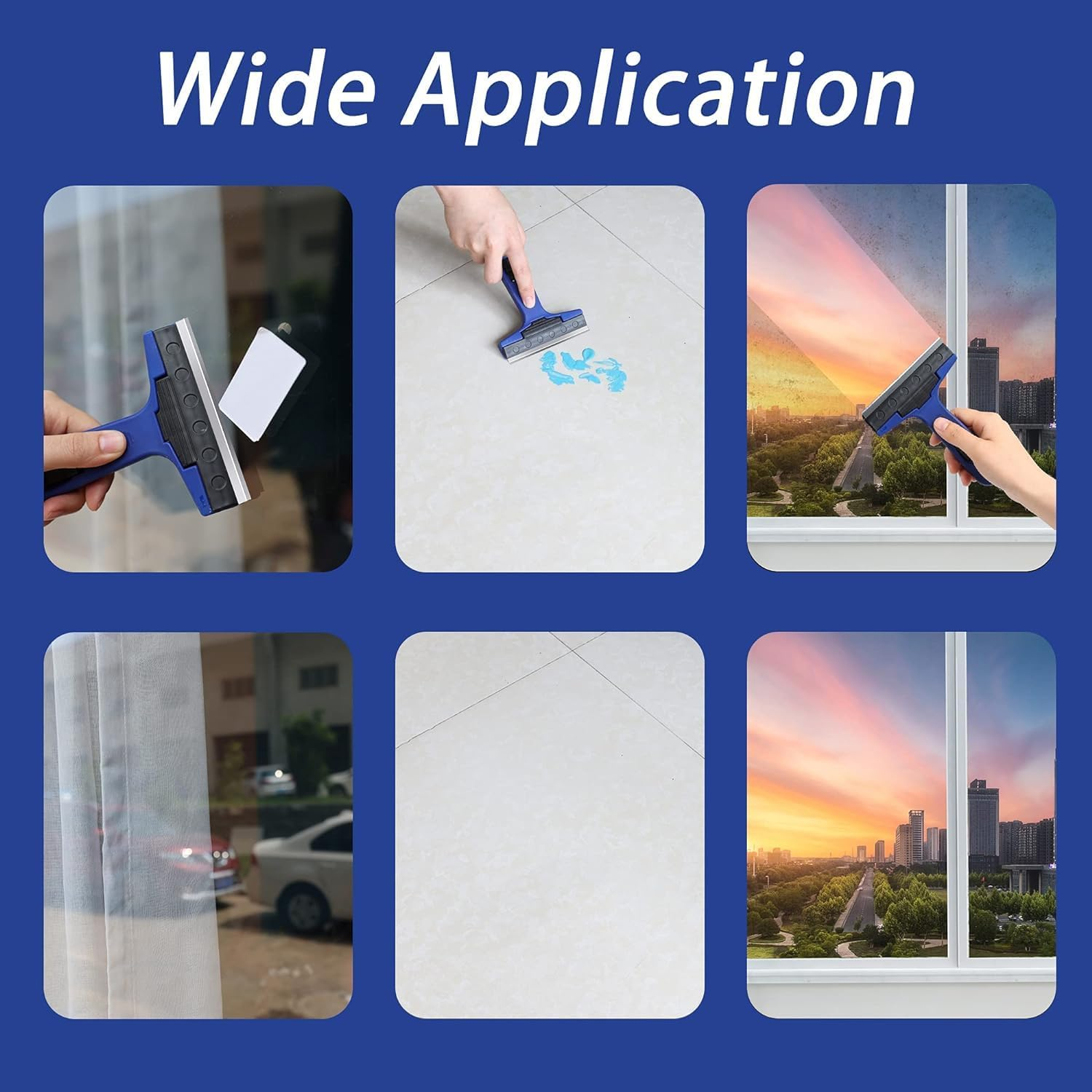 Razor Scraper,4 Inch Scraper Tool with 10 Spare Metal Blades,Razor Scraper Remover for Cleaning Windows, Glass,Tile, Floors,Stove Tops from Paint,Caulk,Adhesives,Labels,Decals,Stickers image number 5