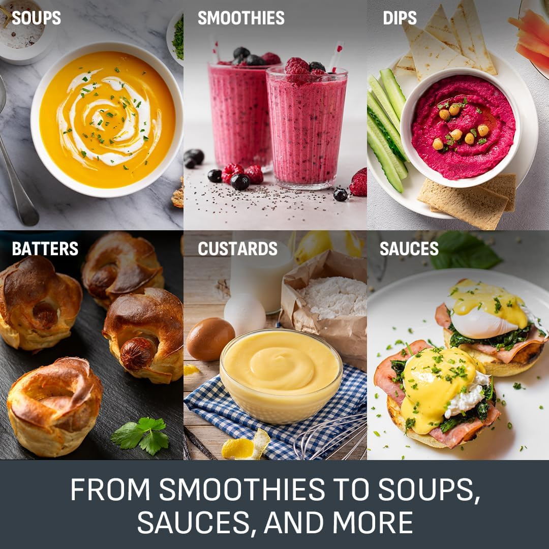 Tefal Soleil Hand Blender Black Collection 2 Speed Pulse 2 Stainless Steel Blades Powerful 450W Splash Guard Base Dishwasher Safe Parts HB4718G0 image number 1