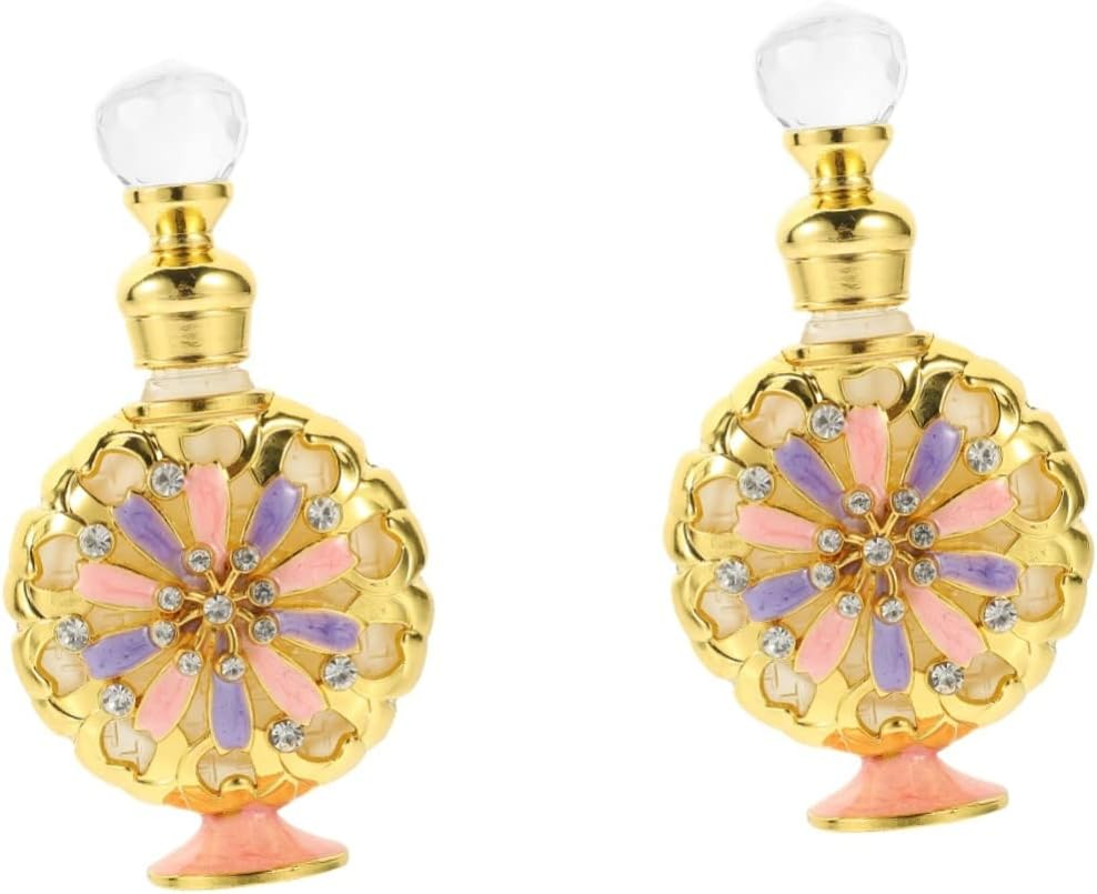 Mikinona Glass Essential Oil Bottle Perfume Holder Set of 8 30Ml Refillable Empty Aroma Bottles for Travel and Aromatherapy