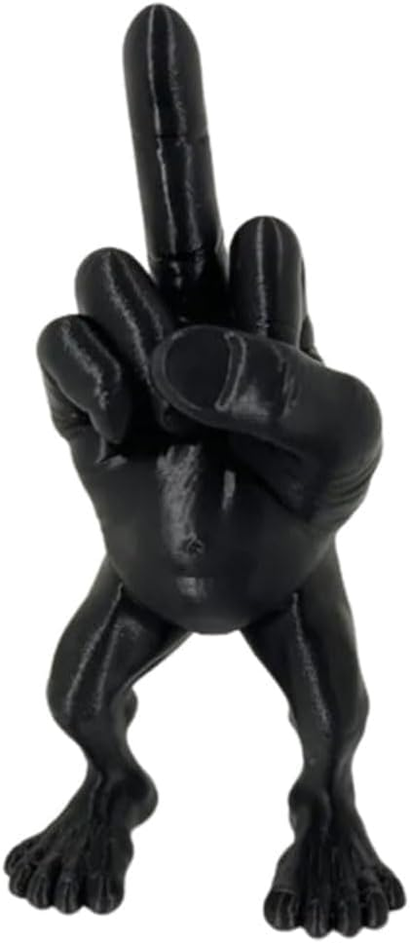 Funny Middle Finger Figure, 3D Figurine Desk Statue - Flesh, 7In