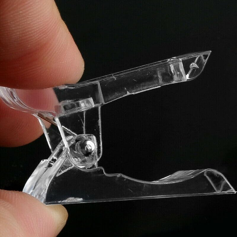 5-50PCS Nail Tips Clip Clamps for Poly Gel Quick Building Extension Builder Tool, 0.2-1 Inch Size Range image number 5