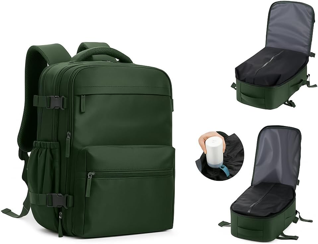 Men'S Vacuum Compression Backpack: Travel & Tech Ready