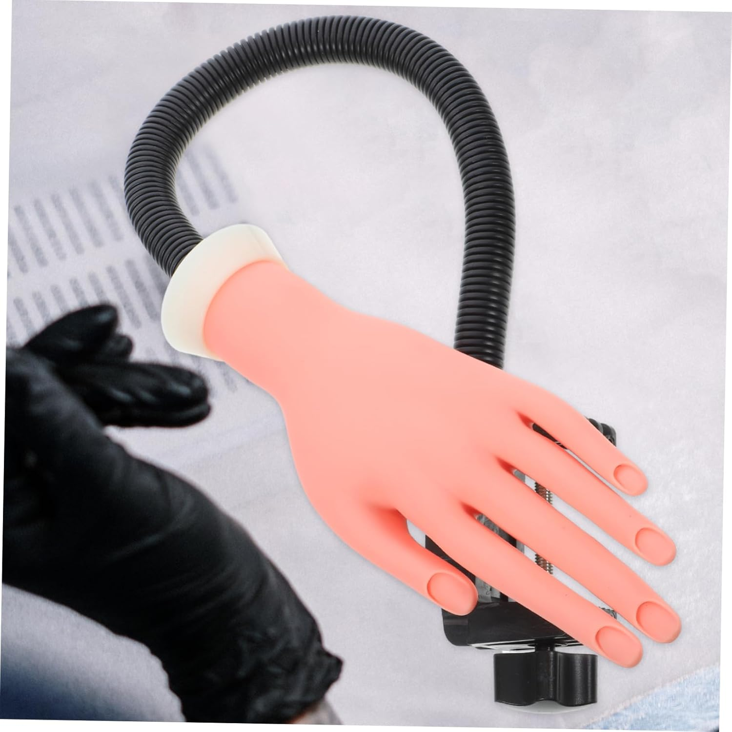 Vaguelly 100Pcs Practice Hand Model for Nail Art Silicone Prosthetic Hand Nail Tips image number 5