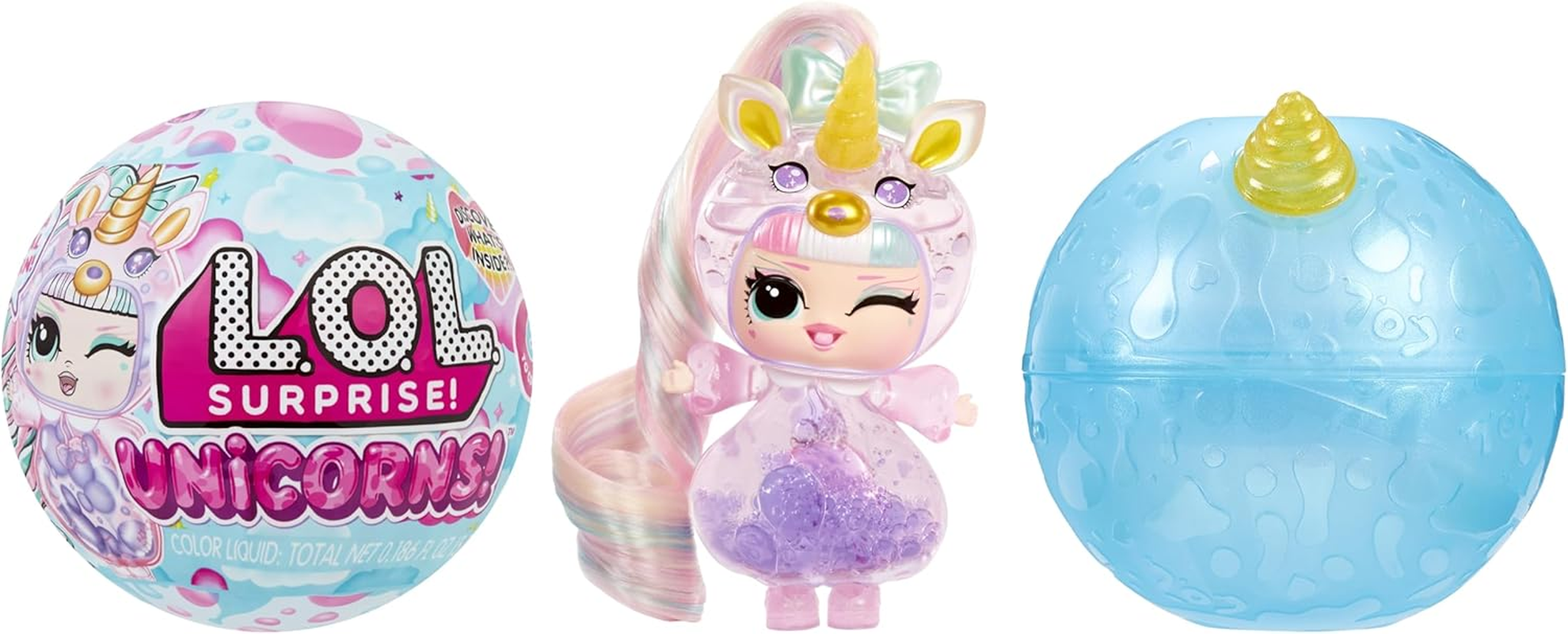L.O.L. Surprise! Unicorns Tots - Includes 1 Doll, with 2 Colourful Potions, Lava Lamp Experience, and Transparent Features, 8 Dolls to Collect, for Children Ages 4+ image number 6