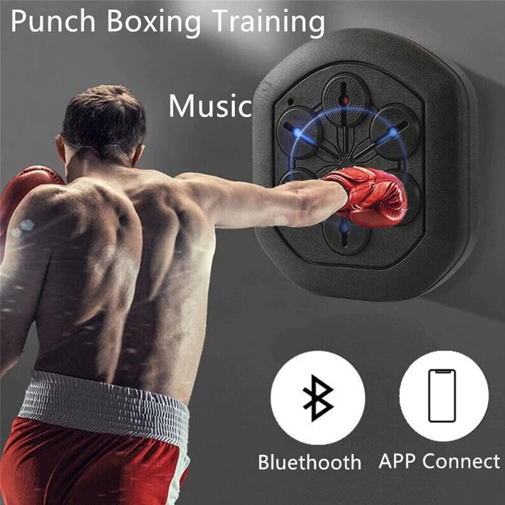 Riksam Music Electronic Boxing Wall Target, Punching Bag Training Boxing Reaction Machine,Target Boxing Mat Wall Target APP Bluetooth Connection (Boxing Machine & Gloves) image number 1