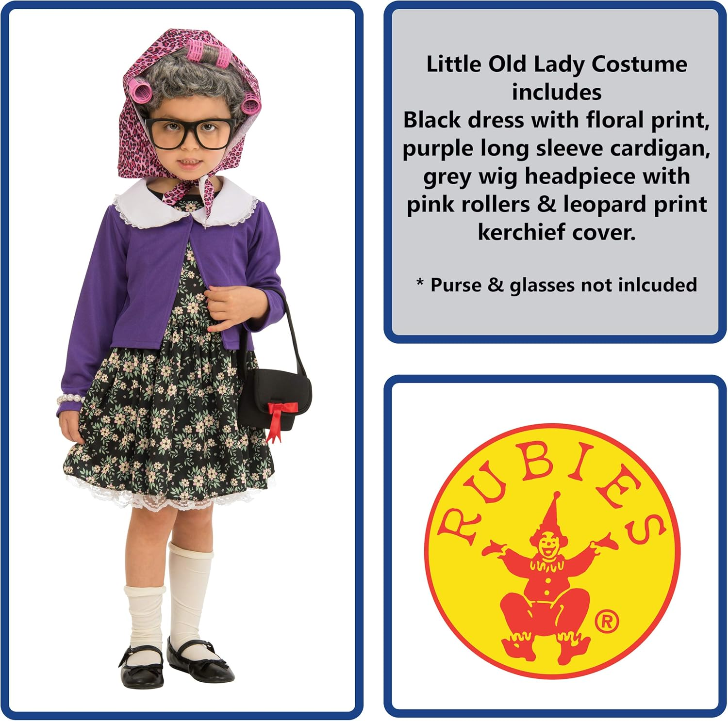 Rubie'S Girls' Little Old Lady Child Costume Dress