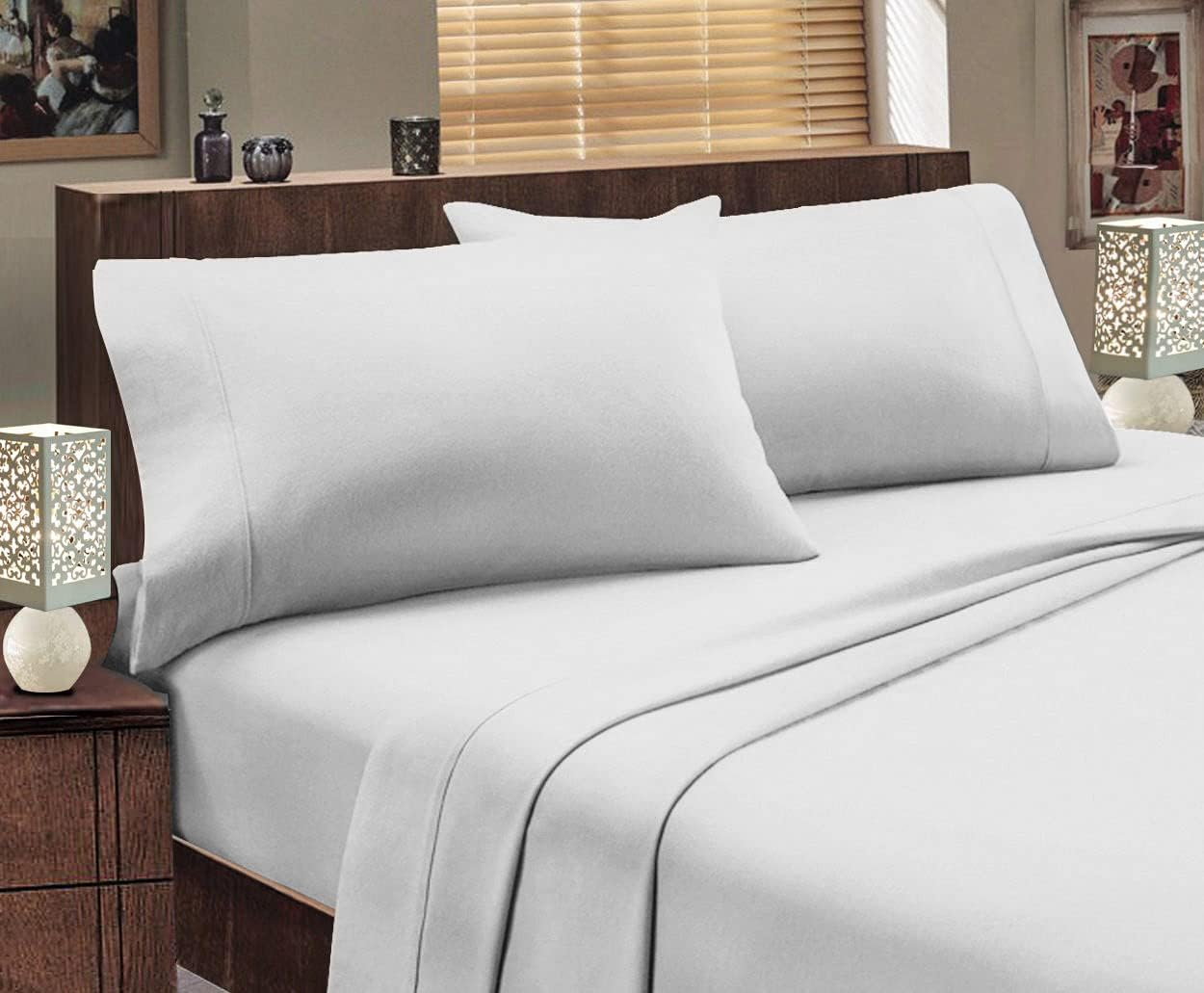 Ramesses Egyptian Flannelette Sheet Set, Single, Charcoal image number 1