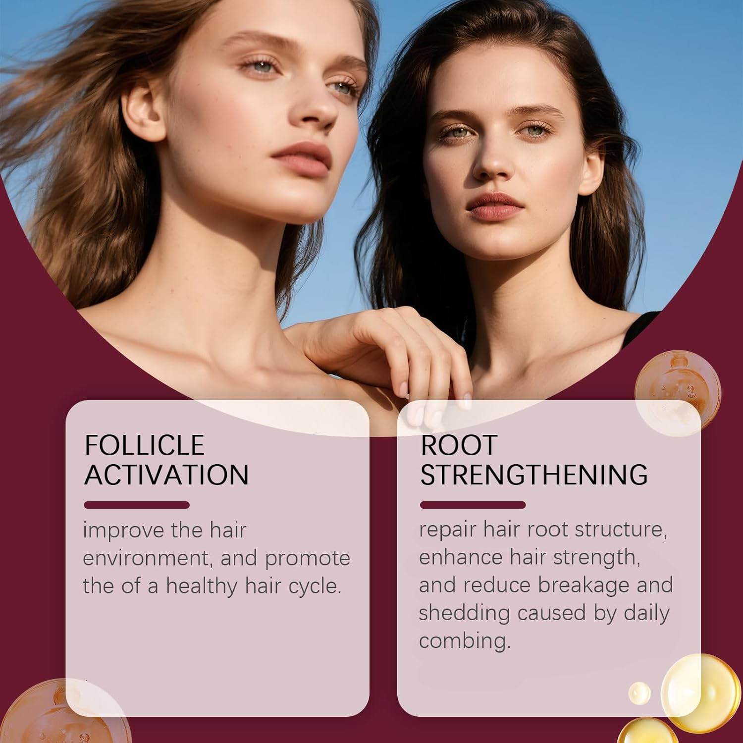 Organic Red Onion Essence Oil,Strengthening Red Onion Ha/Ir Oil,Fast Absorbing All Hair Types,Moisturizing Fast Absorbing Fors Soft,Smooth Hair for All Hair Types,For Men & Women (1 PCS) - 1 Pcs image number 3