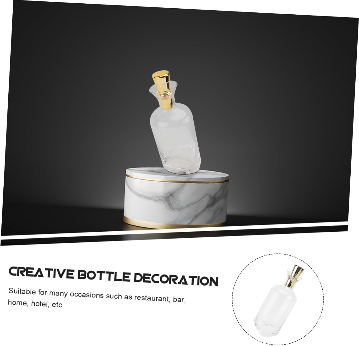 TOPPERFUN 1Pc Creative Inclined Transparent Wine Decanter Premium Glass Wine Container Stylish Modern Design for Home Decor Elegant Dining Experience image number 6