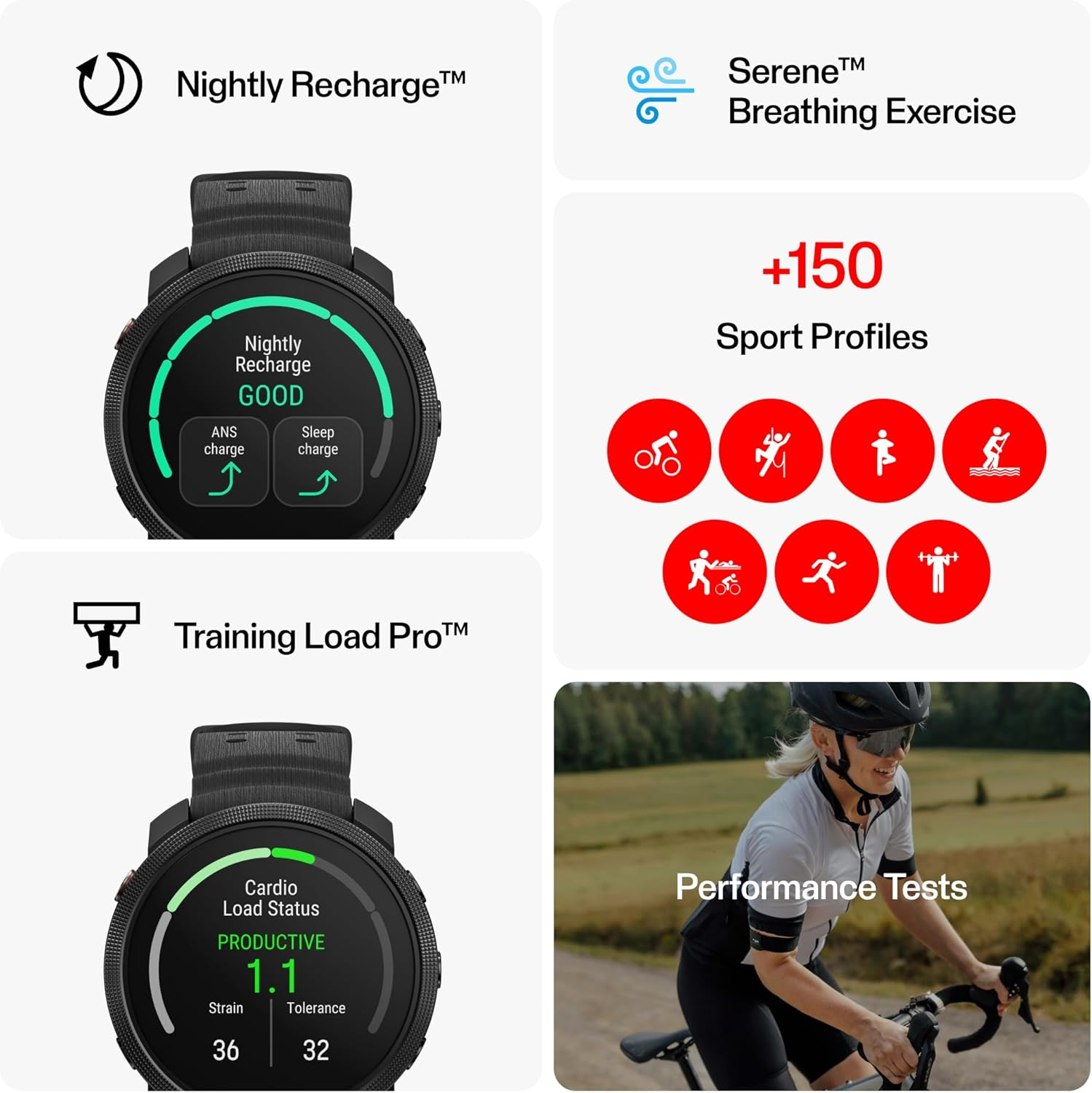 Polar Vantage M3 &ndash; Multi-Sport Smartwatch with AMOLED Display, Dual-Frequency GPS, Turn-By-Turn Navigation, up to 7-Day Battery Life, Black