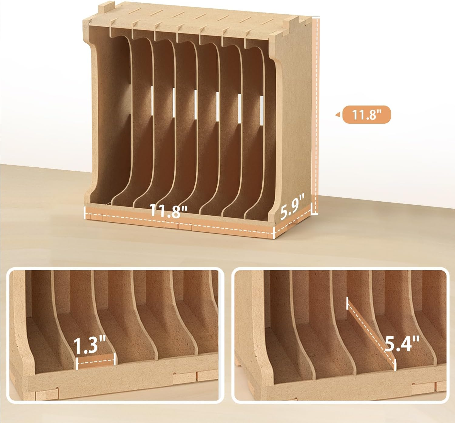 Bucasso Model Parts Shelves Tool Stand Holder for Gundam Model Making Parts, MDF Material, Modelling Tools, Tool Stand Holder for Hobby Model Parts, GK7 image number 6