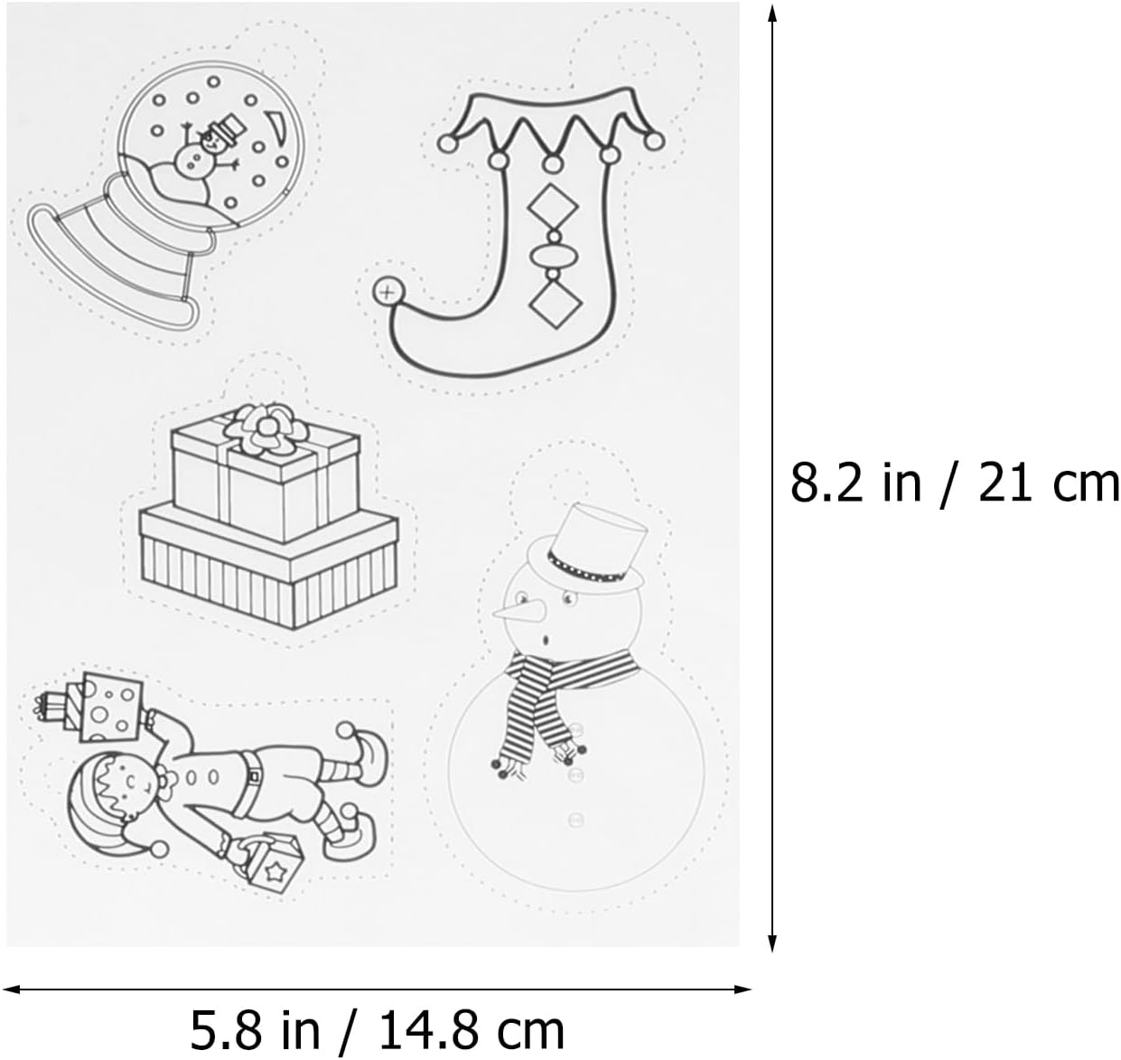 Christmas 3 Sets Christmas Shrink Wrap Shrink Wrap Shrinking Crafts Christmas Shrink Wrap Scrub Set Sandpaper Set Art and Craft Set Shrink Film image number 5