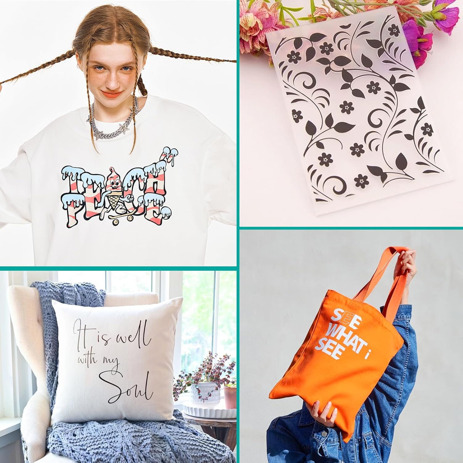 20PCS Transparency Blank Template Material,Clear Mylar Stencil Sheets,Acetate Sheets for Crafts,Stencil Paper，Translucent Plastic Sheets for Crafts,Blank Paintstencils,Template Plastic,Mylar Sheet