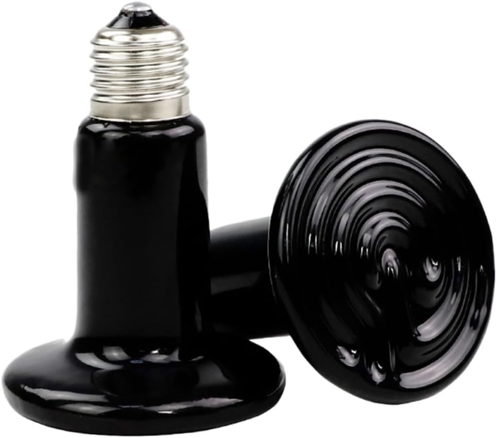 Kisangel 150W Reptile Heat Lamp Bulb Set E27 Ceramic Light Holder for Lizards Snakes image number 1