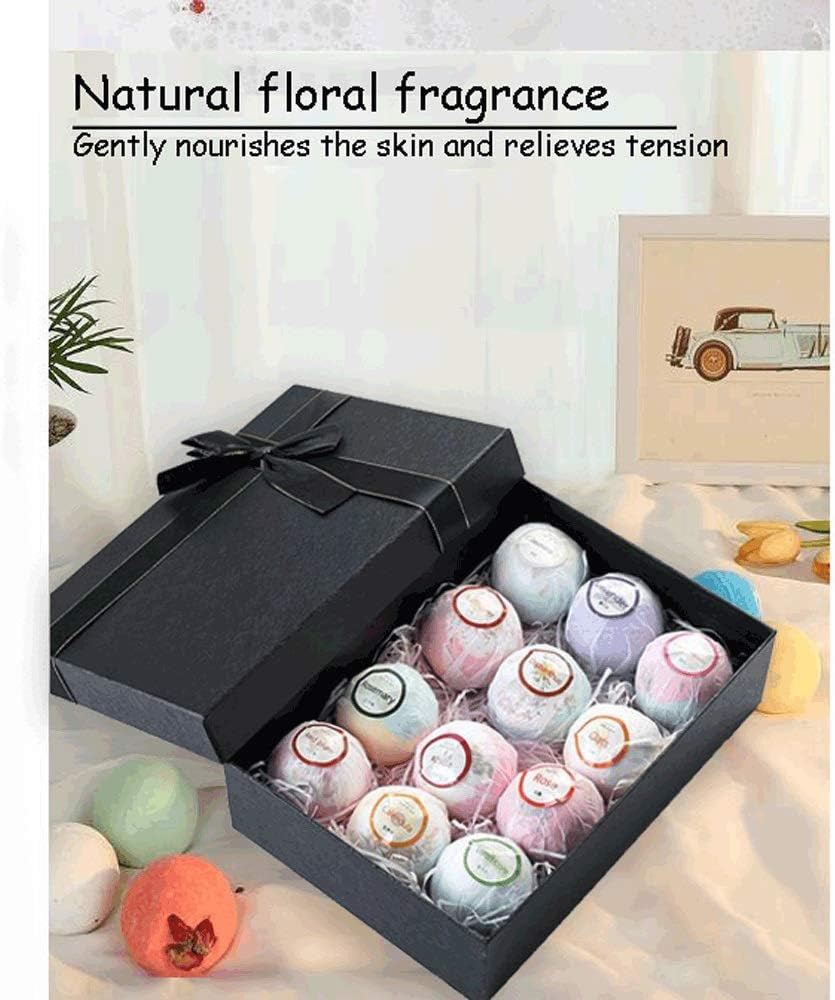 Bath Ball Bath Bombs Gift Set 12 Nourishing Bath Bombs Perfect for Bubble or Spa Bath Natural Floral Fragrance，Skin Rejuvenation, Soothing, Moisturizing XIAOYU image number 1