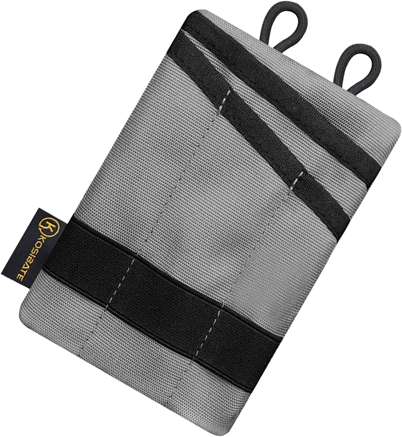 Pocket Organizer,Small Molle Pouch Utility Bag with Zipper - Waterproof Outdoor Wallet Pack for Men, Compact Utility Pouch for Outdoor and Daily Use B/ - Black image number 5