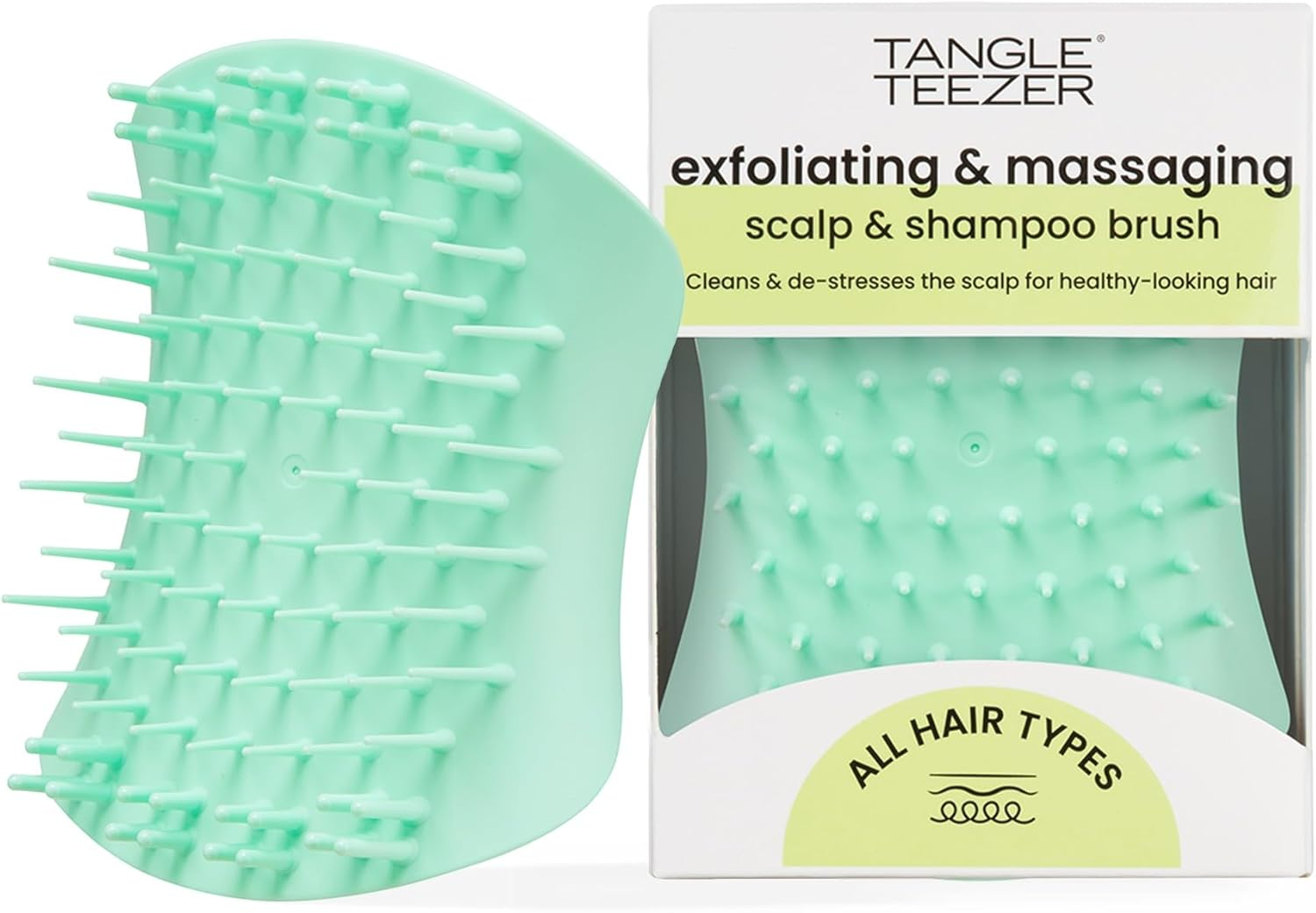 Tangle Teezer Scalp Exfoliator and Massager, Onyx Black