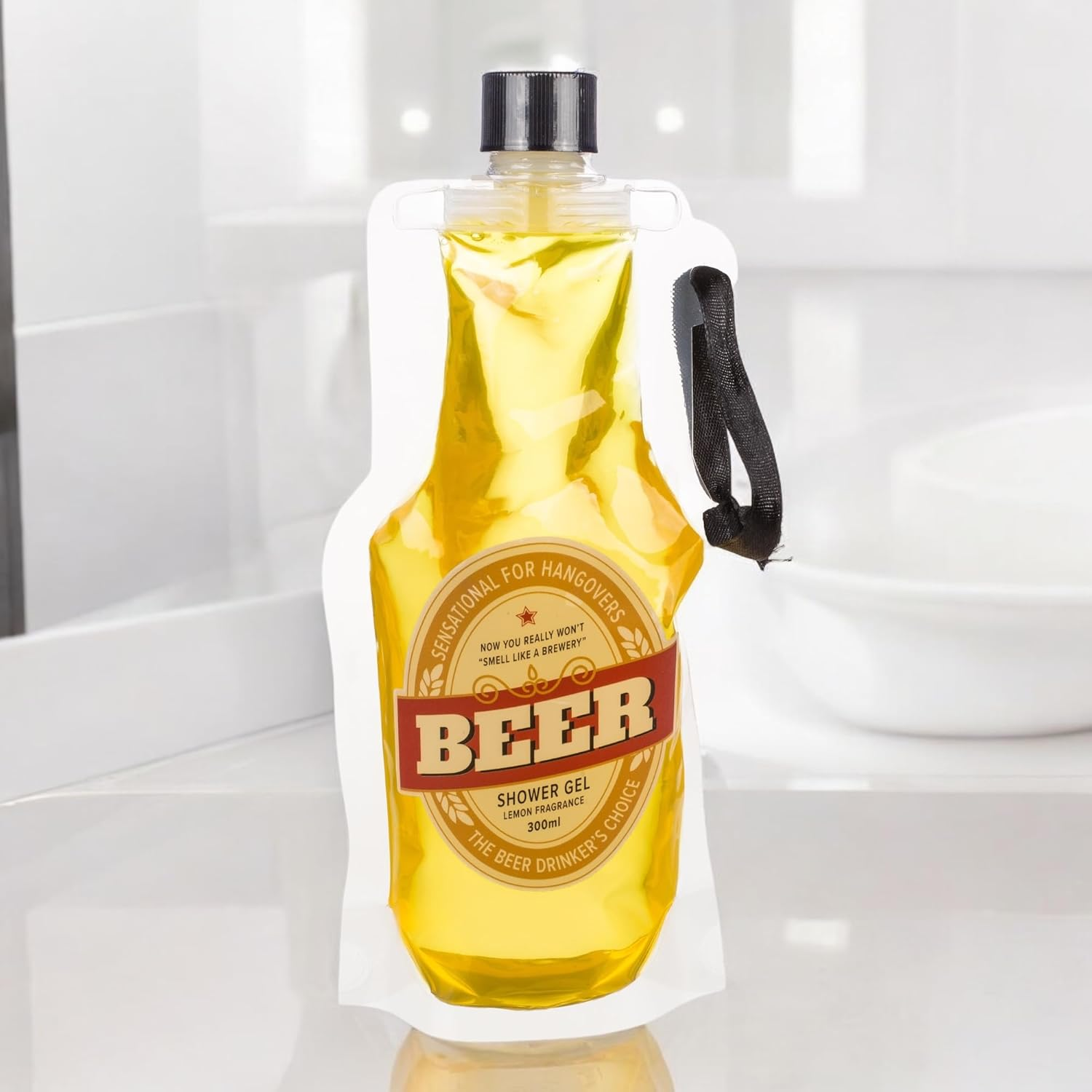 MIJOMA Beer Shower Gel Refreshing Lemon Fragrance 300Ml PET Bag with Ribbon Perfect for Hangovers Great Gift image number 5