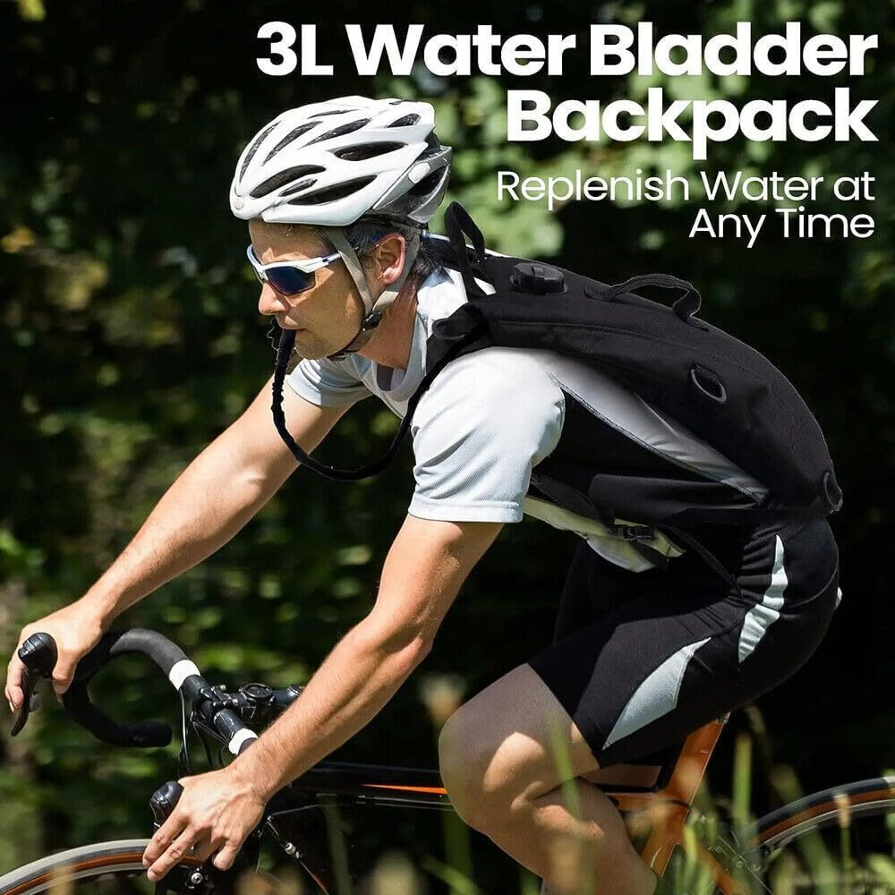3L Tactical Hydration Backpack with Water Bladder - Running/Cycling Outdoor Pack image number 1