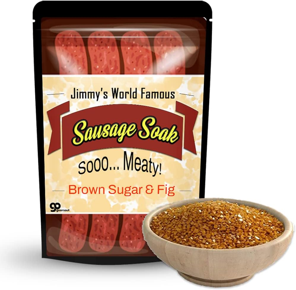 Jimmy&rsquo;S Sausage Soak Bath Salts - Premium Bath Soak for Men - Brown Sugar and Fig Fragrance Shower Gift for Meat Lovers, Funny Stocking Stuffers and Gift Baskets for Dad Boyfriend Husband